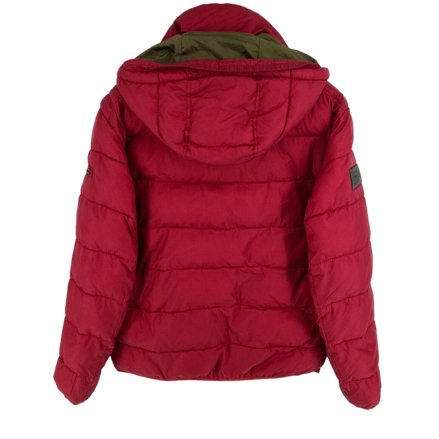 CAMEL ACTIVE Red Hooded Padded Puffer Jacket Coat Size EU 54 UK/US 44