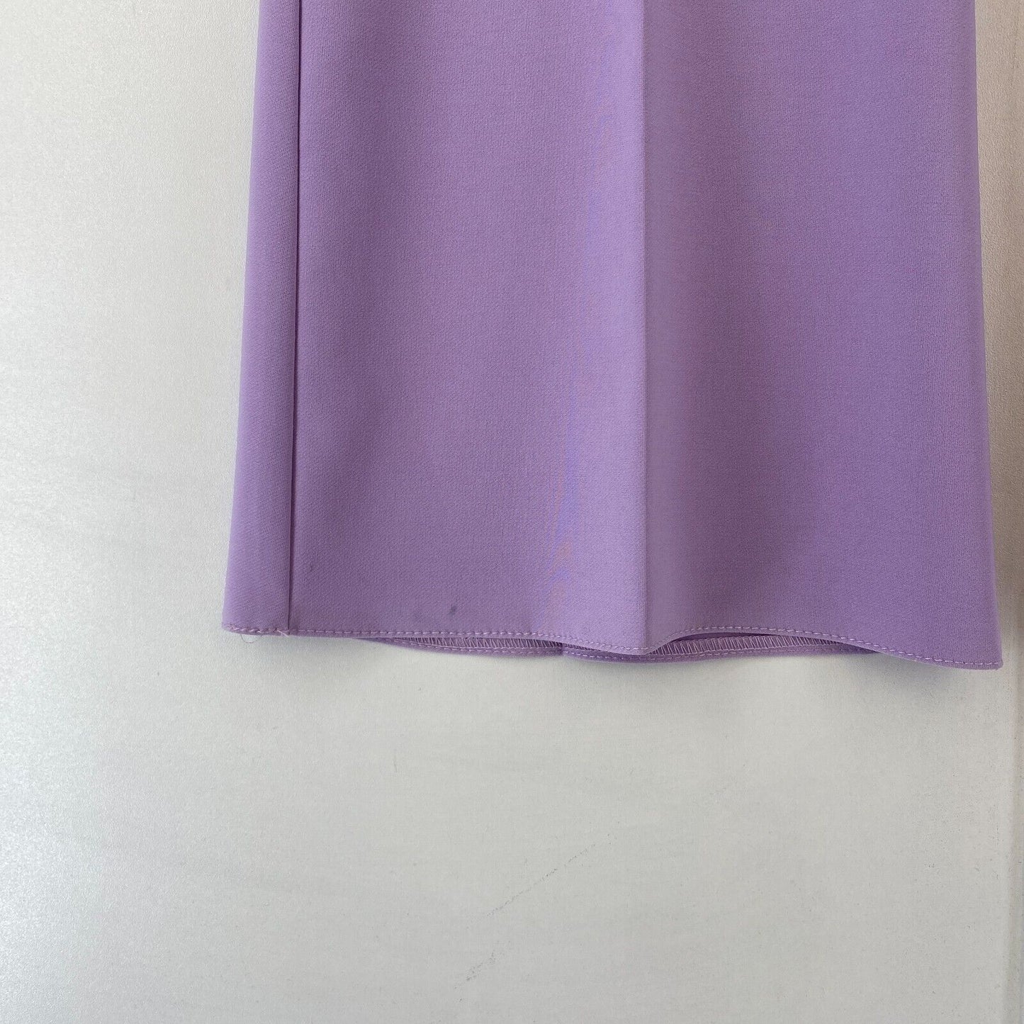 RINASCIMENTO Women Purple Slim Flared Fit Dress Trousers Size L W30 L34