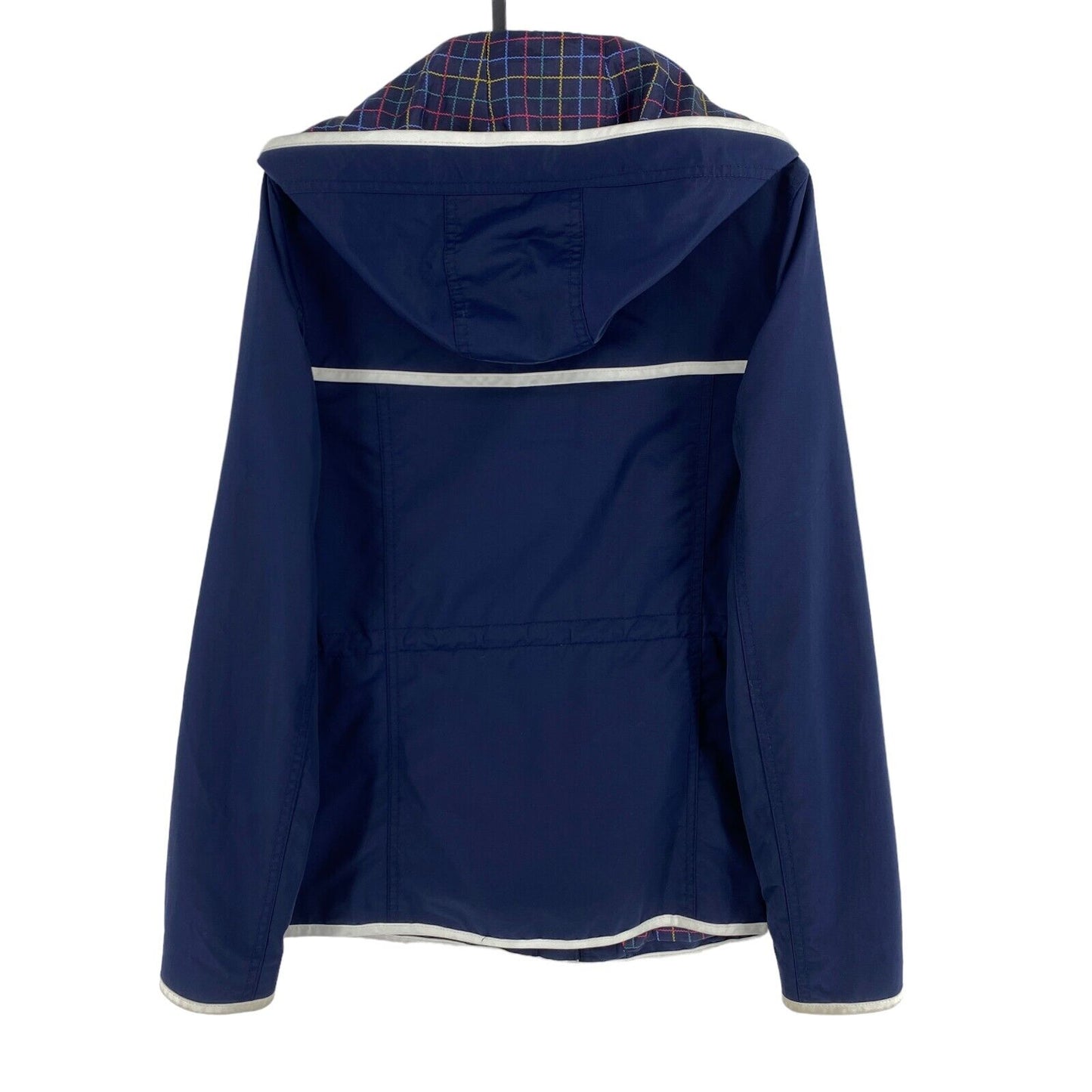 TOMMY HILFIGER Marineblaue Basic-Manteljacke mit Kapuze, Größe S