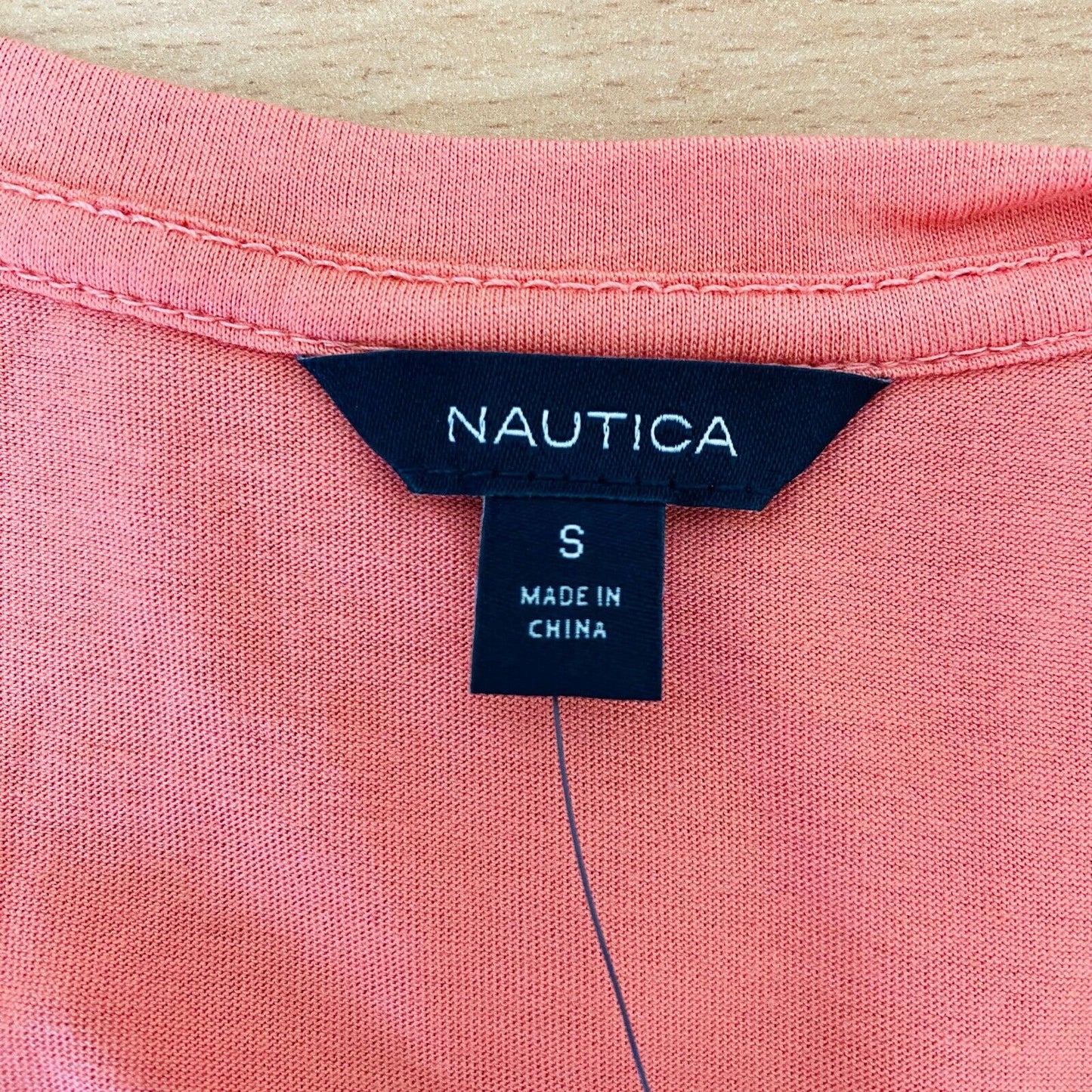 NAUTICA Pink Sleeveless Round Neck T Shirt Top Size S