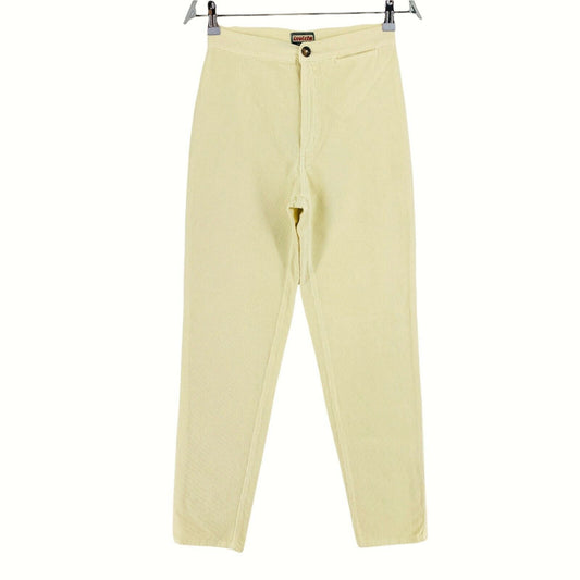 INVICTA Light Yellow Corduroy Pants Trousers Size 42