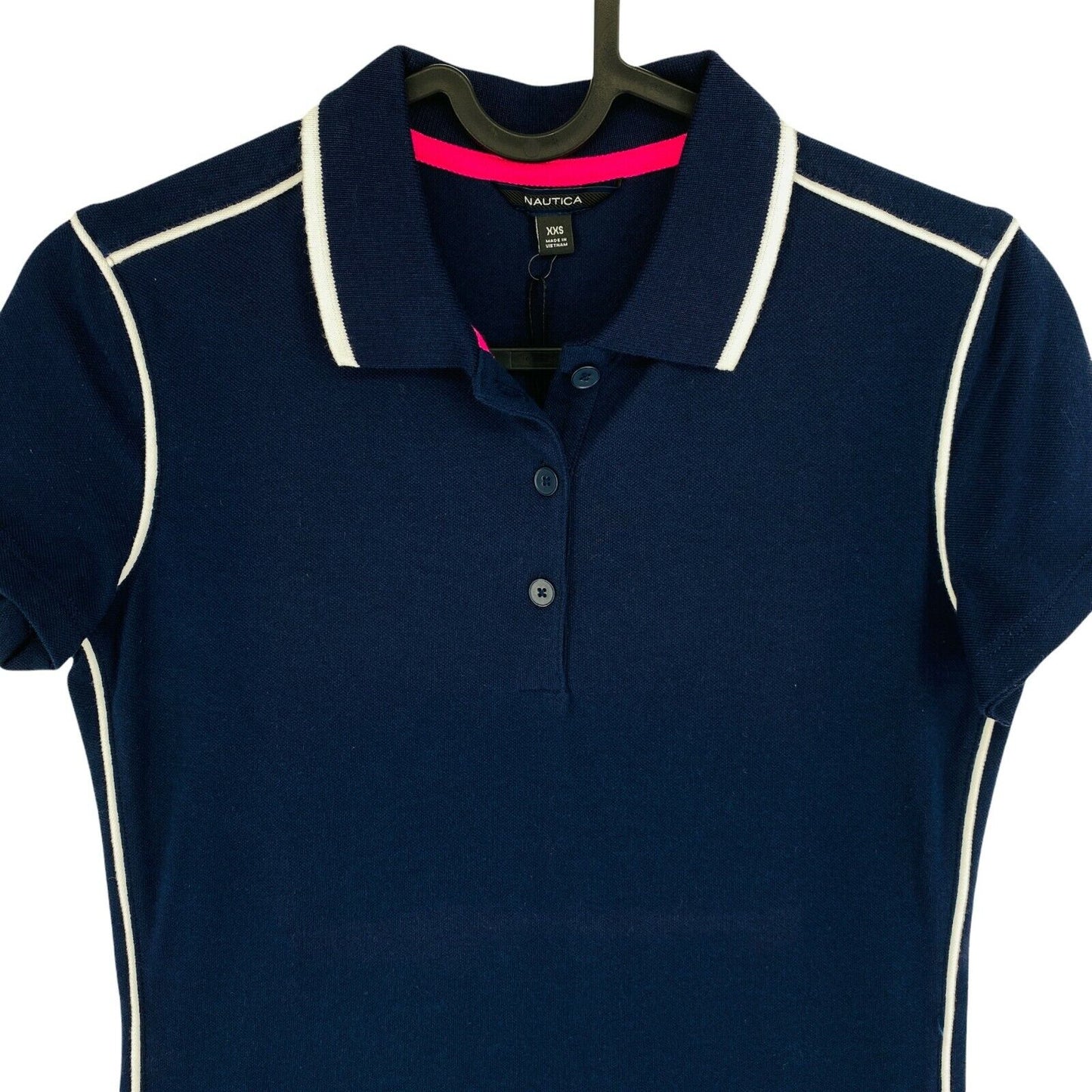 NAUTICA Navy Blue Polo T Shirt Size 2XS