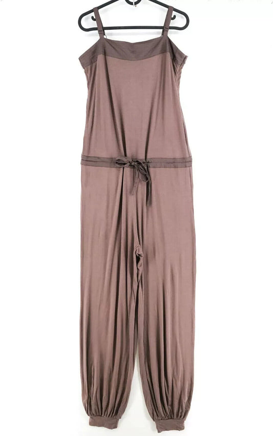 ST-MARTINS Women Brown Sleeveless Jumpsuit Size L