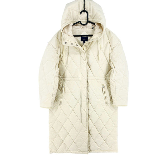 GANT Veste parka longue matelassée surdimensionnée beige Taille M