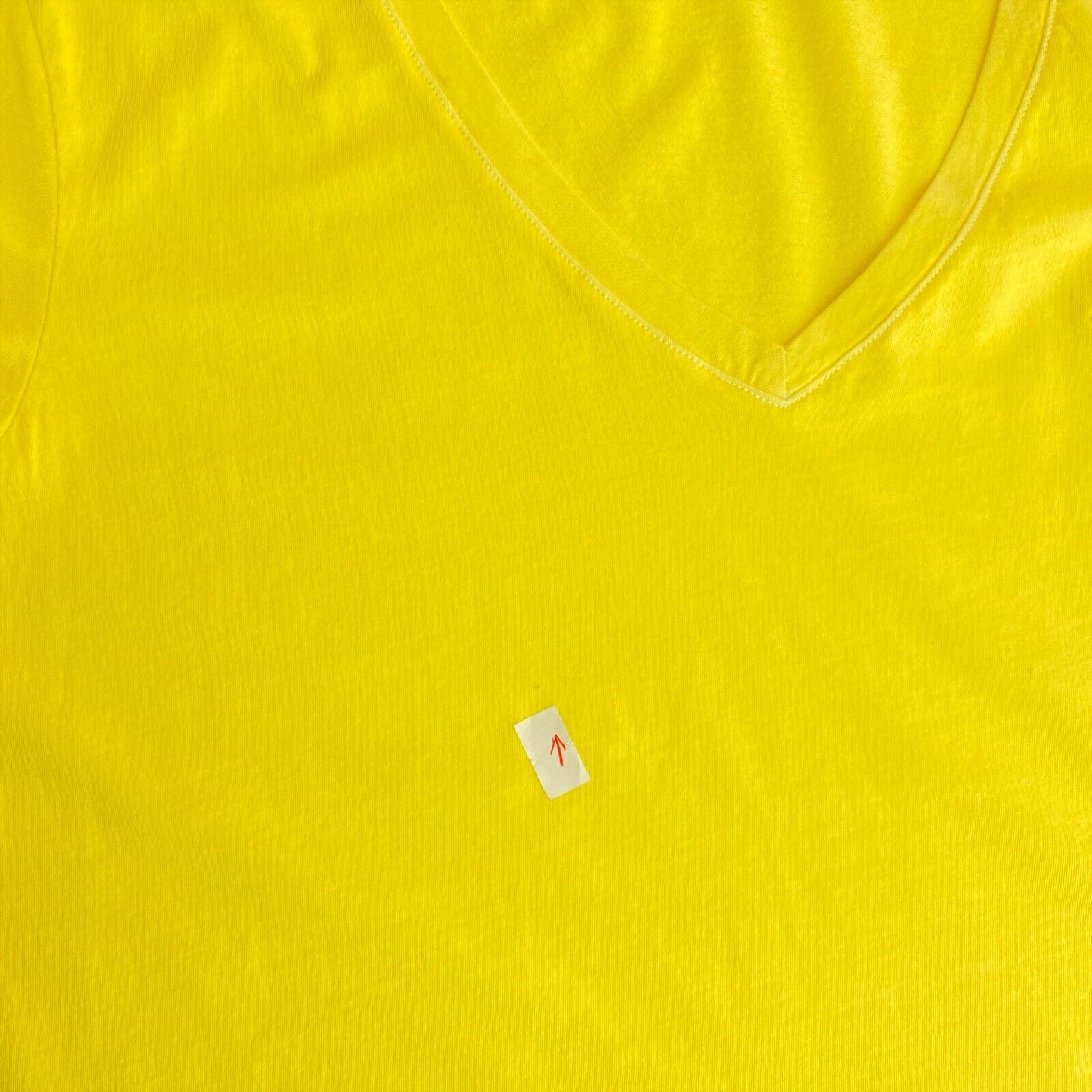 GANT Yellow Sun Faded V Neck T Shirt Size M