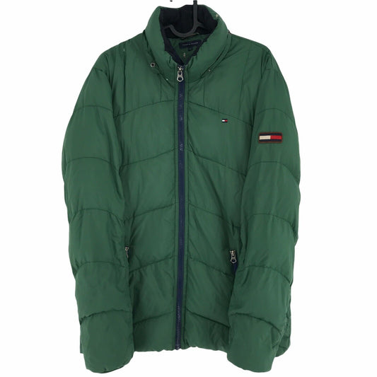 TOMMY HILFIGER Green Down Padded Puffer Jacket Size 176 cm