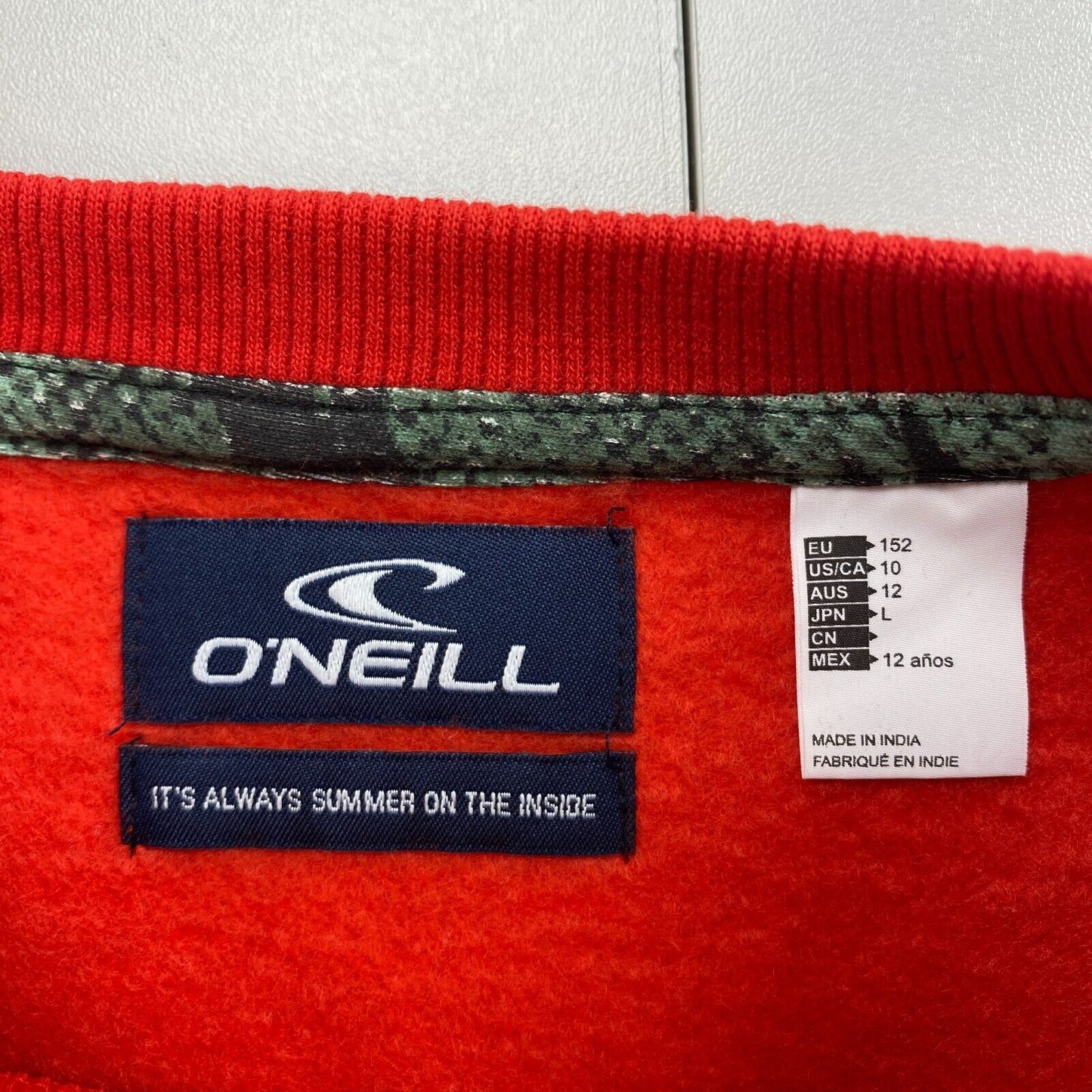 O'Neill Jungen Pullover mit Rundhalsausschnitt, Rot, Größe 12 Jahre, 152 cm