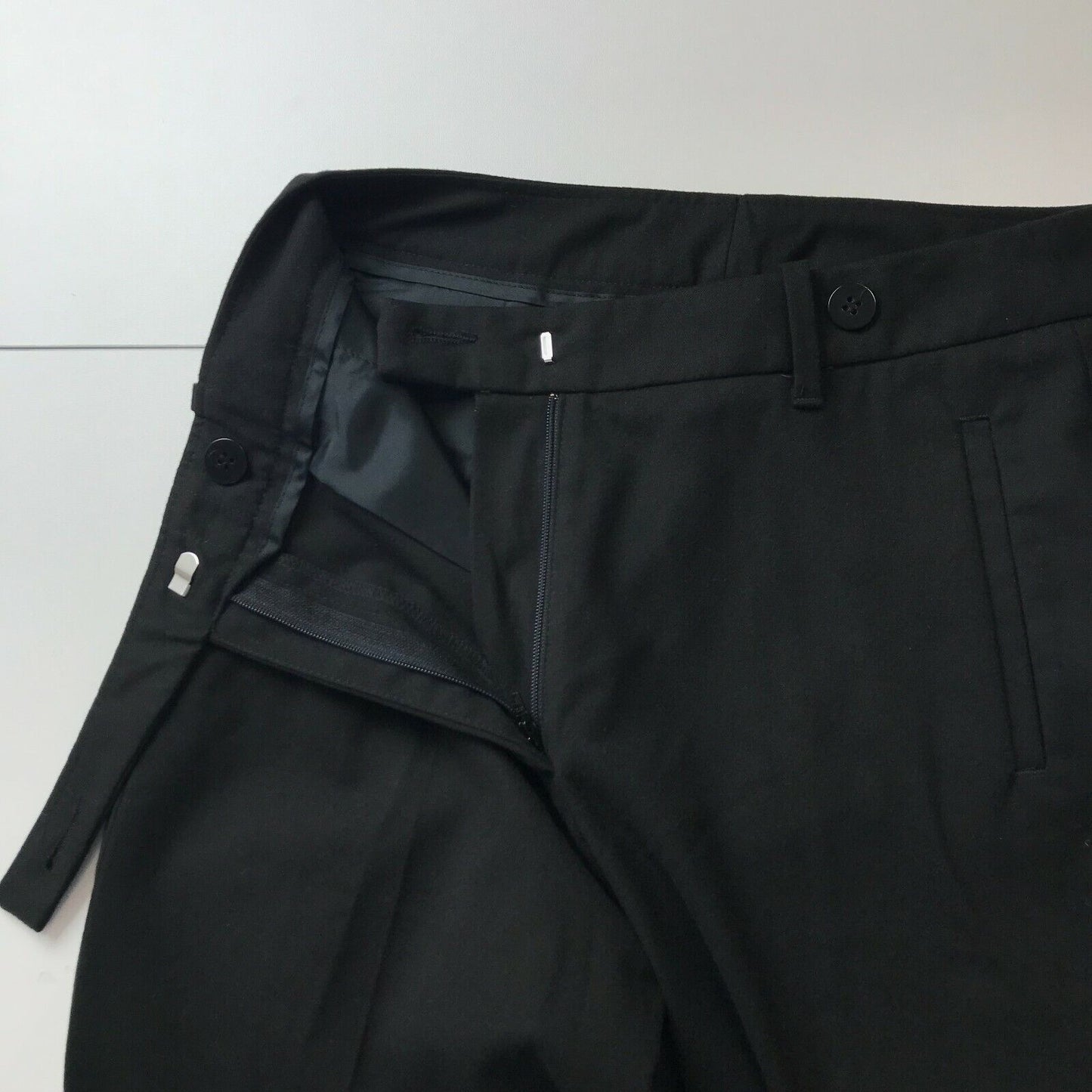 UNITED COLORS OF BENETTON Women Black Bootcut Fit Trousers Size EUR 40 W27