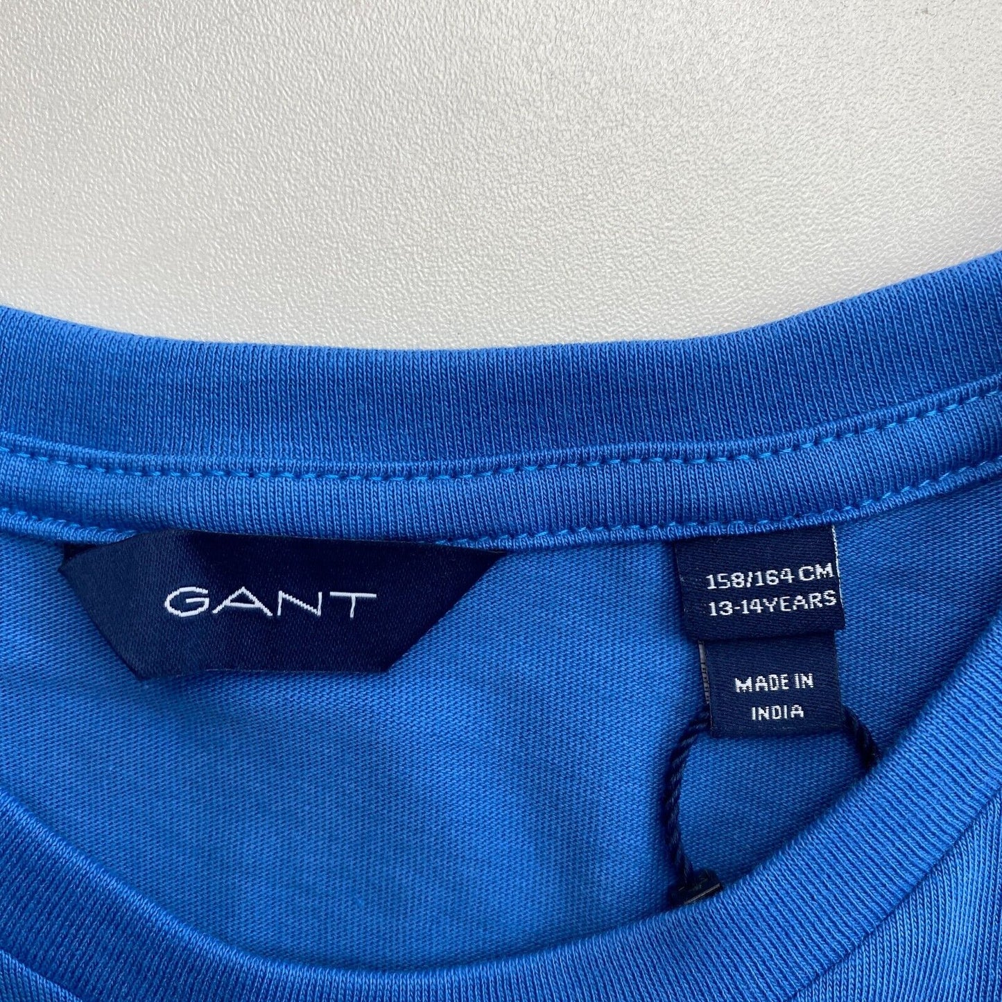 GANT Boys Blue Shield Crew Neck T-Shirt Size 13-14 Years 158/164 cm