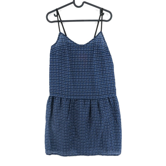 ETAM Blue Square Neck Tank Dress Size EU 38 UK 10 US 8