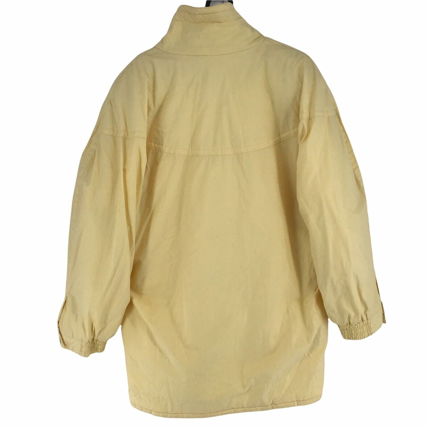 Betty Barclay Vintage Retro Yellow 100% Cotton Jacket Coat Size 42 UK 10 US 8