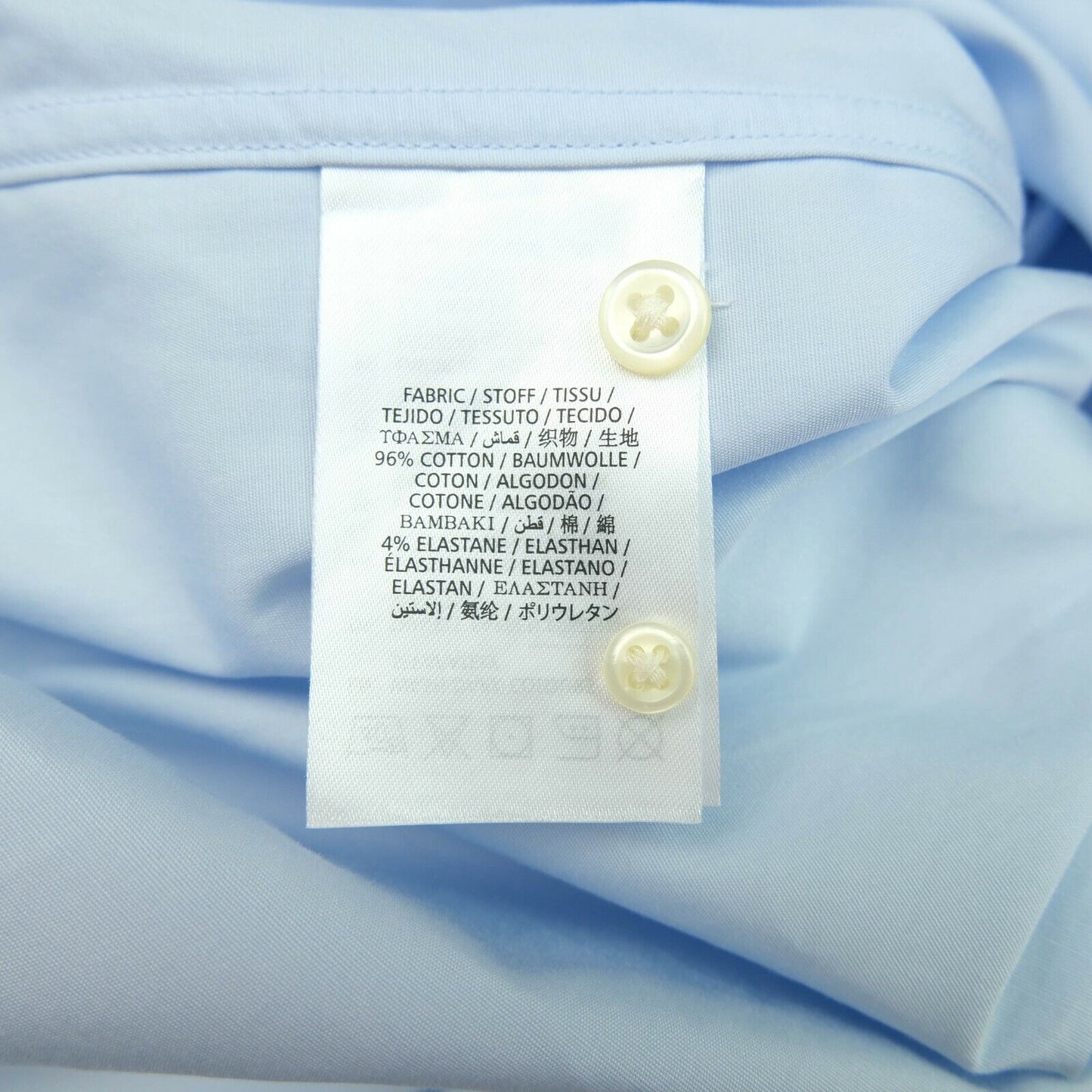 GANT Light Blue Regular Shirt Size EU 38 40 UK 12 14 US 8 10