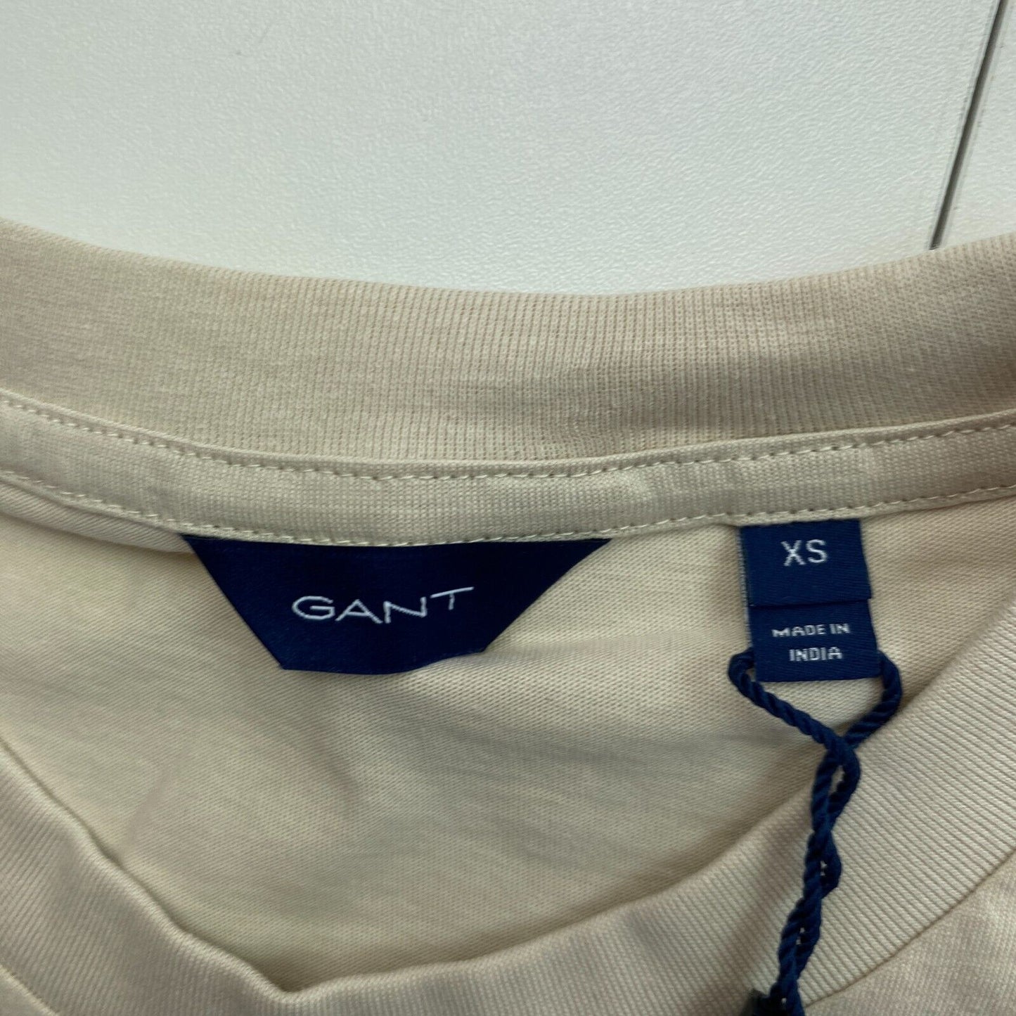 GANT Light Brown Archive Shield Crew Neck T Shirt Size XS