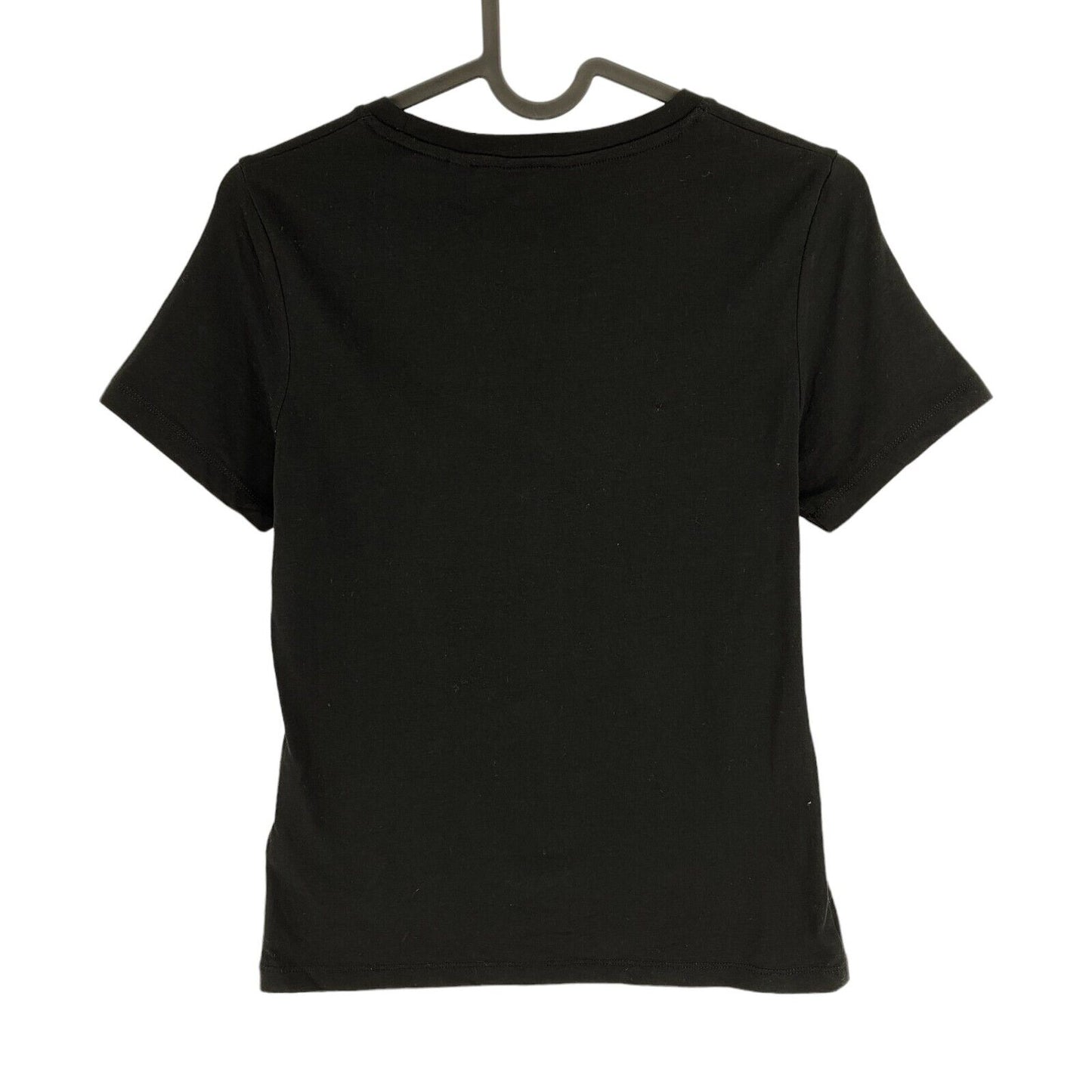 GANT Women Black CTN/ELA Crew Neck Short Sleeve T Shirt Size XS