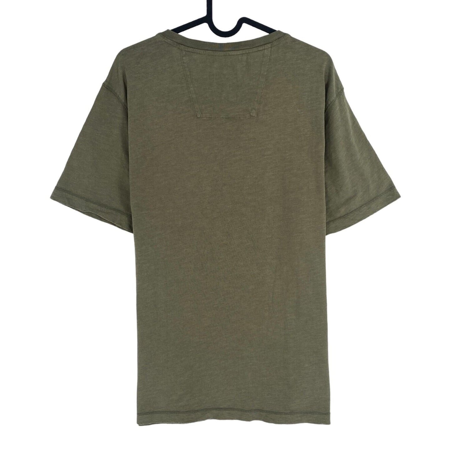 CAMEL ACTIVE Men Green Henley Neck Short Sleeves T Shirt Size XL