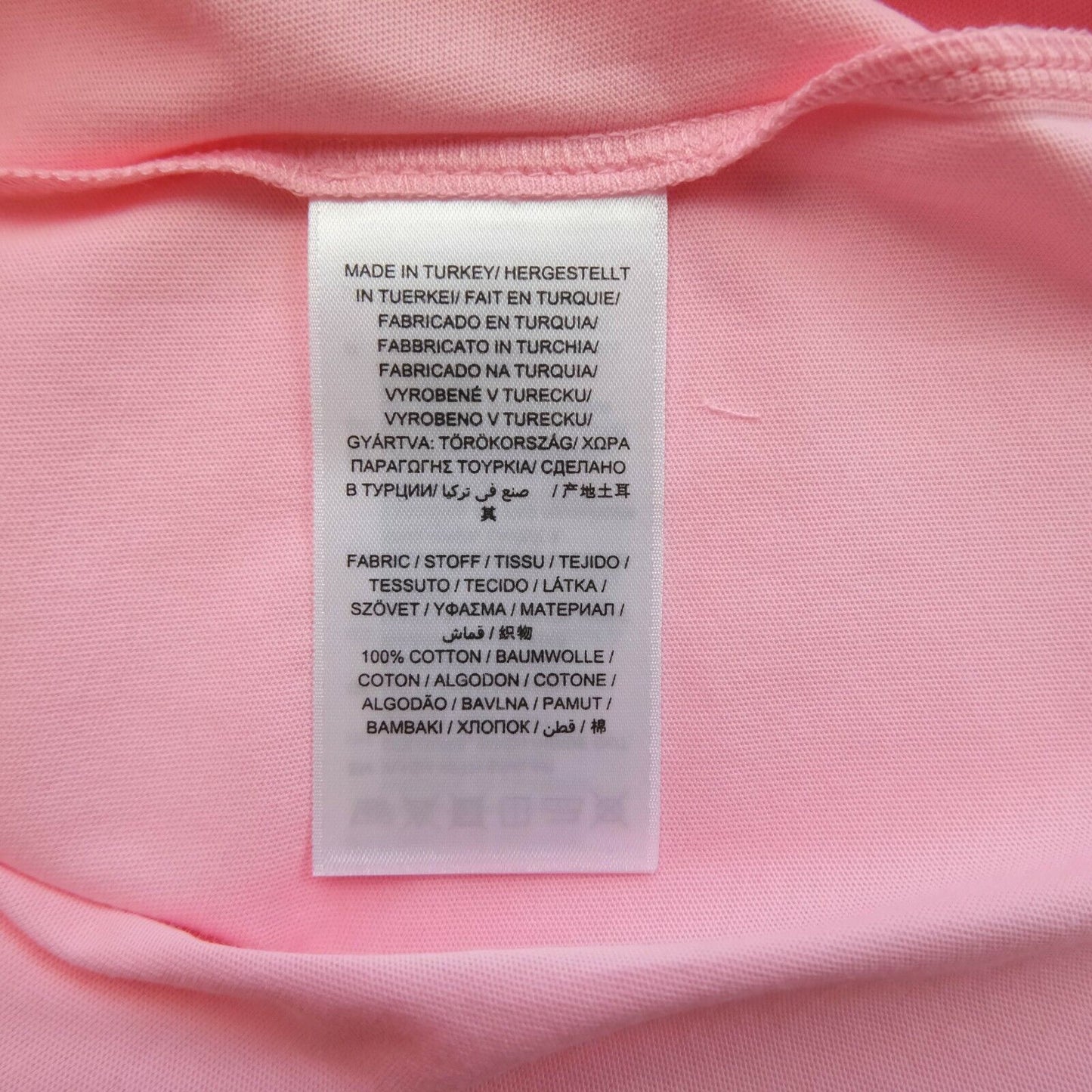 GANT T-Shirt mit Rundhalsausschnitt und großem Logo, Rosa, Größe S