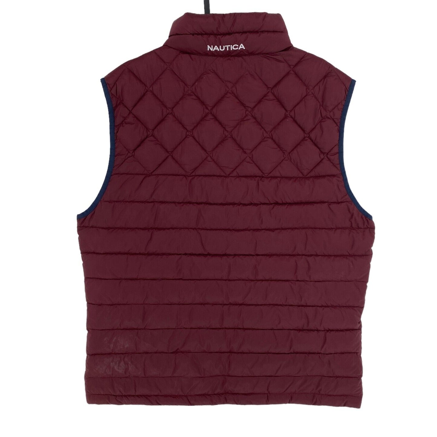 NAUTICA Dark Red Light Padded Gilet Waistcoat Vest Size M