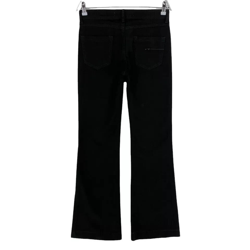 RRP €185 PIANURASTUDIO Women Black Regular Bootcut Fit Jeans Size W29