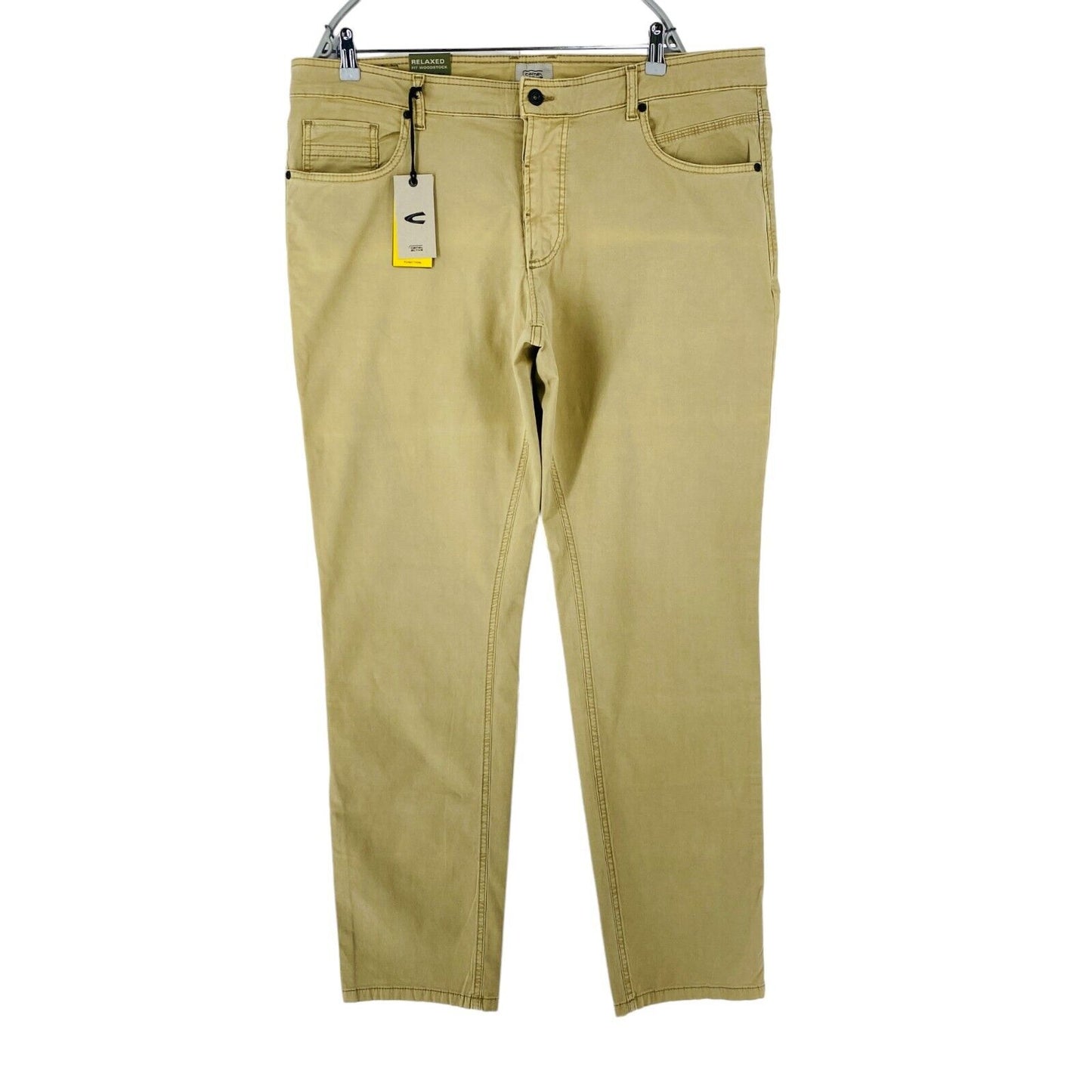 Camel Active WOODSTOCK Beige Mens Relaxed Straight Fit Jeans Trousers W42 L34