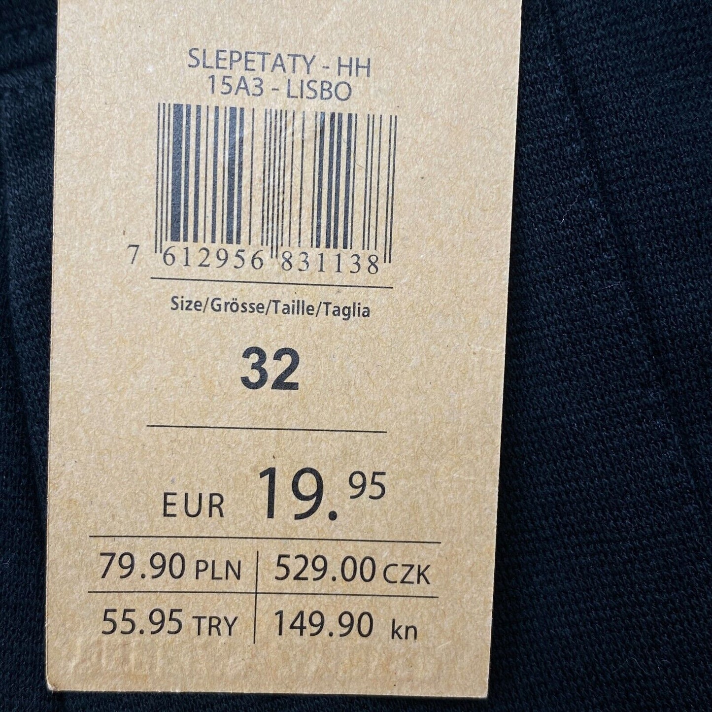 TALLY WEiJL Schwarze, gerade geschnittene Leggings aus Baumwollmischung, Größe 32 W21 L24