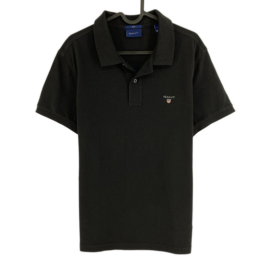 GANT Black Original Slim Fit Pique Rugger Polo Shirt Size S