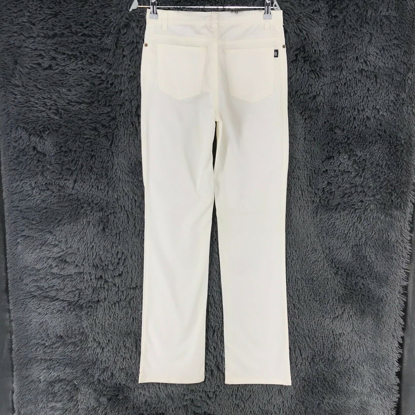 MARINA YACHTING Women White Regular Straight Fit Chino Trousers Size W29