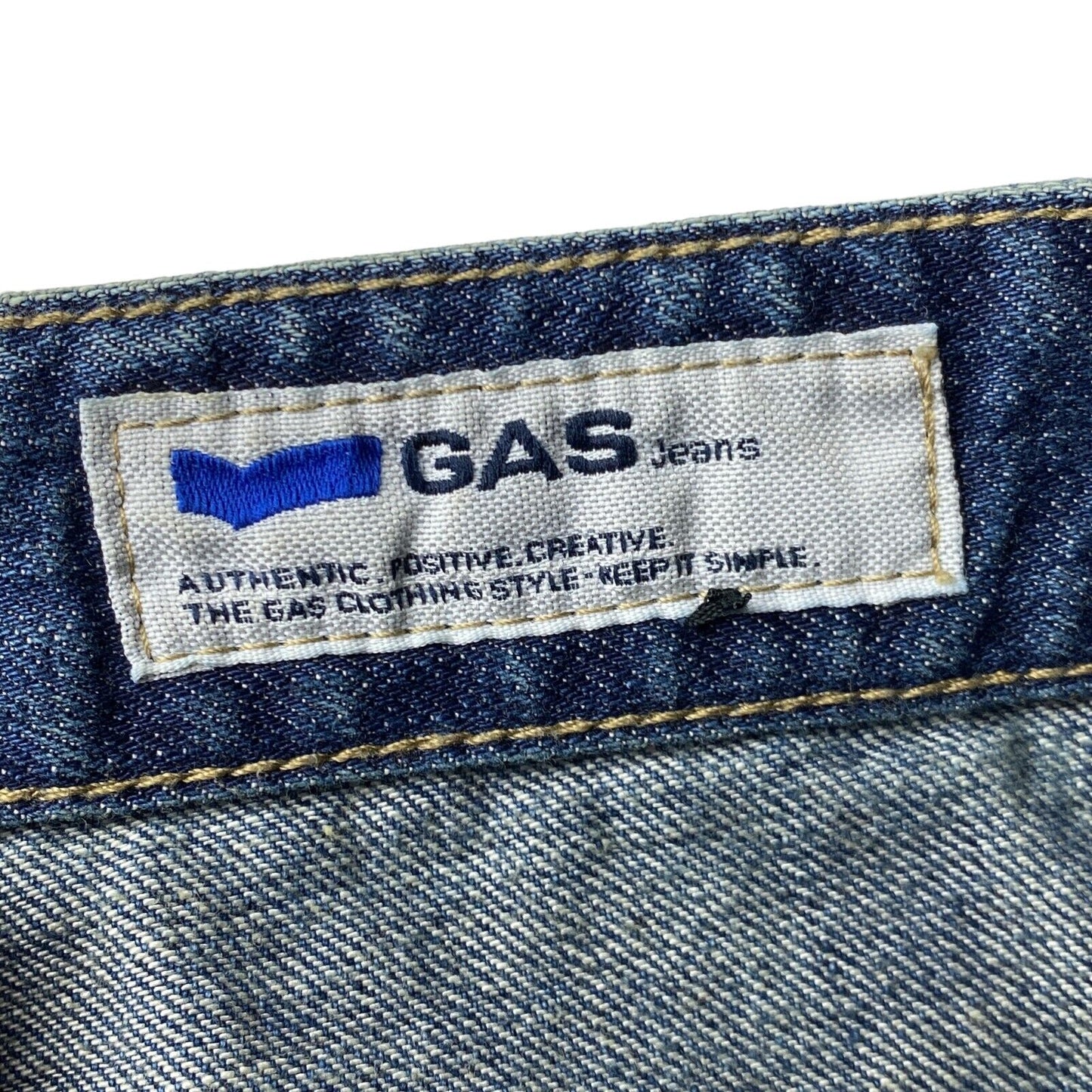 GAS Women Blue Loose Straight Fit Jeans W29 L34