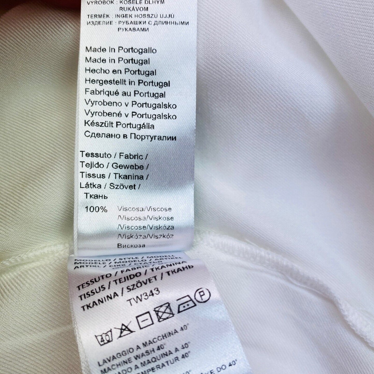 LA MARTINA Blouse en Viscose Sergé Blanc Taille 1 / XS