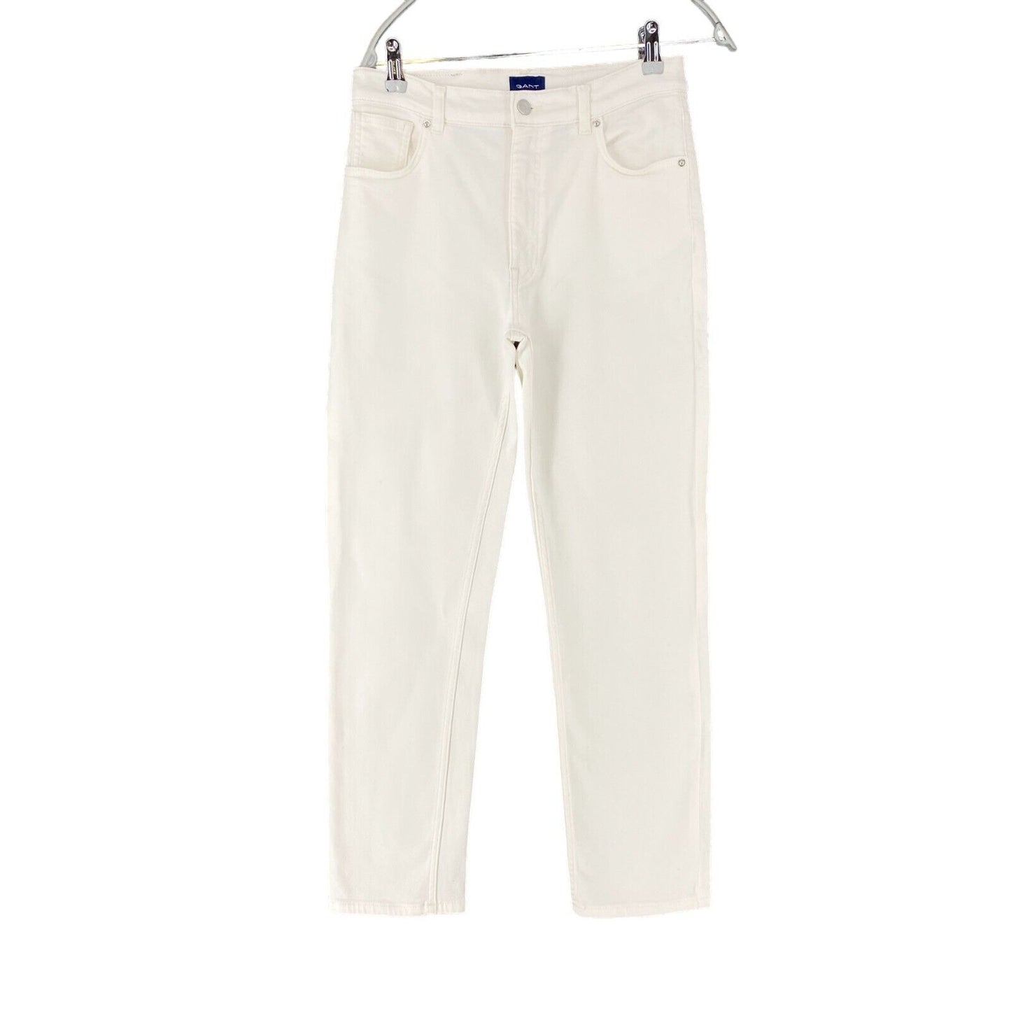 GANT Women White Slim Fit Cropped Jeans W29 L28