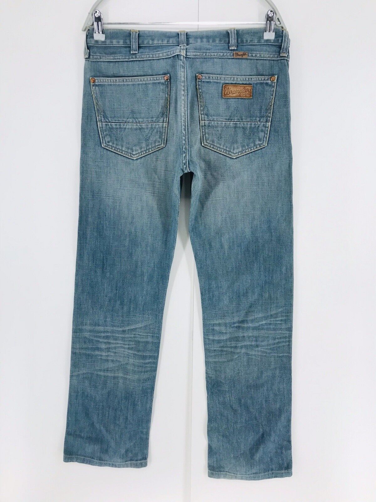 Wrangler 4 RRB Blue Regular Straight Fit Jeans Size W31 L33