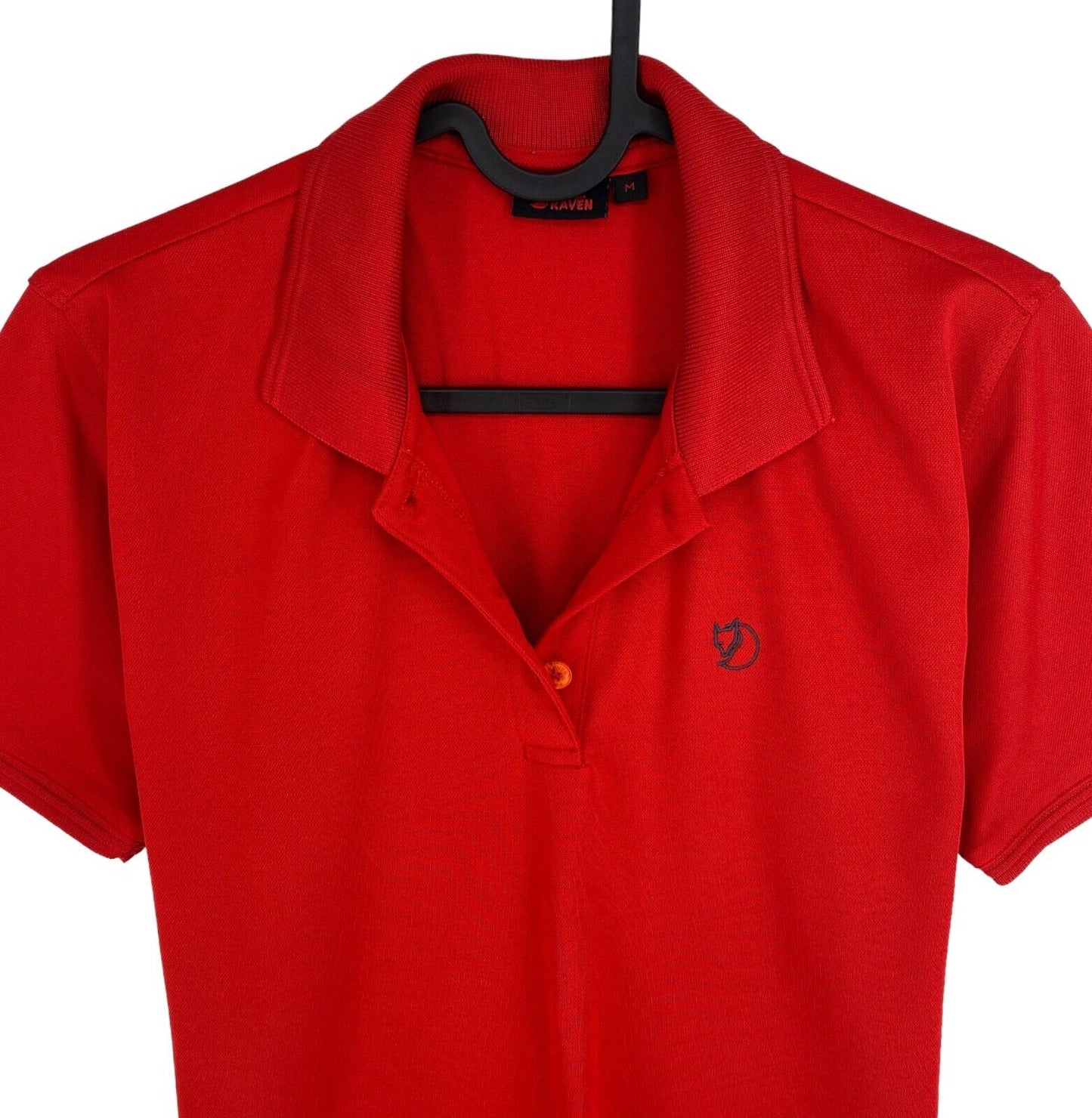 FJALLRAVEN Women Red Polo Shirt Size M