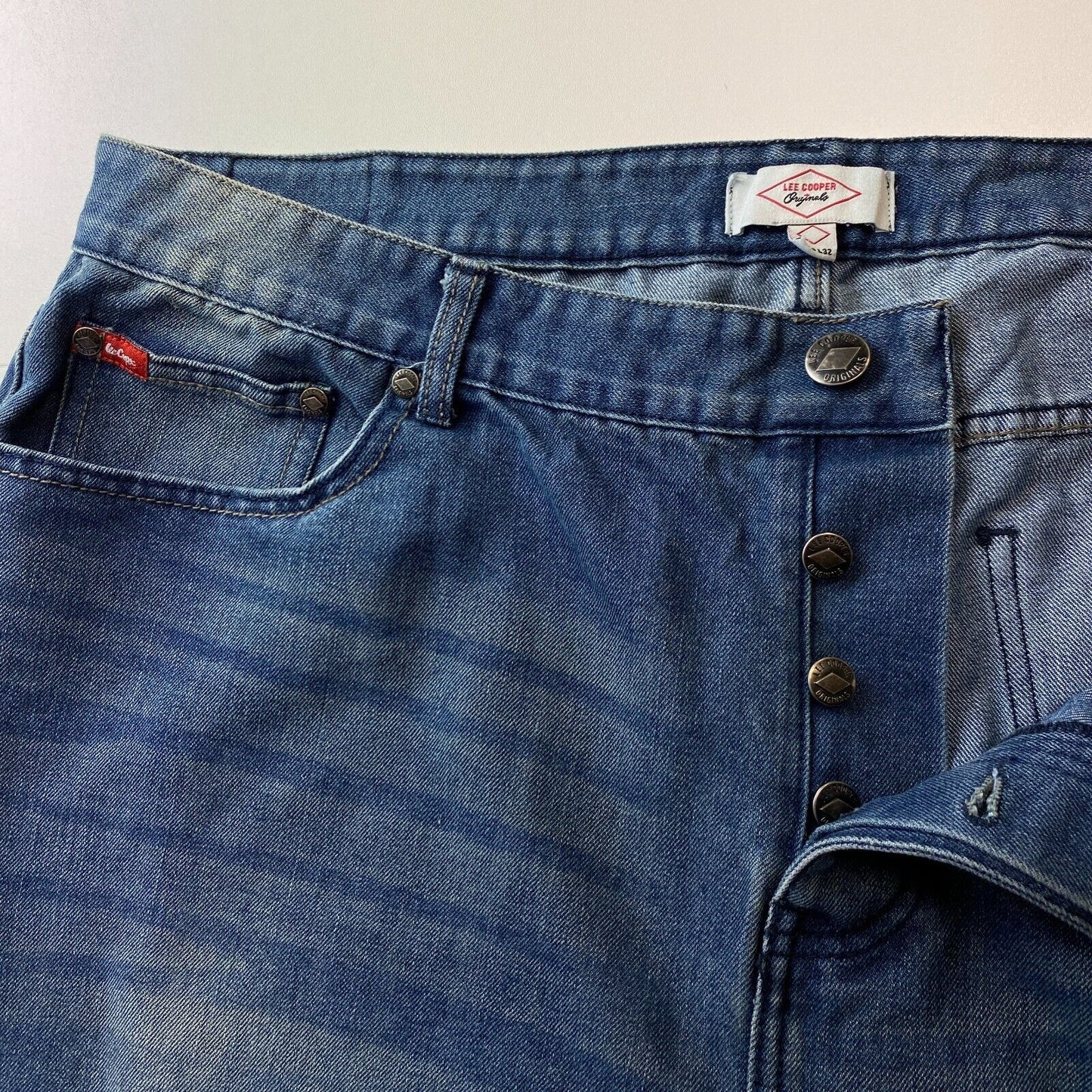 LEE COOPER Blue Regular Straight Fit Jeans W40 L32