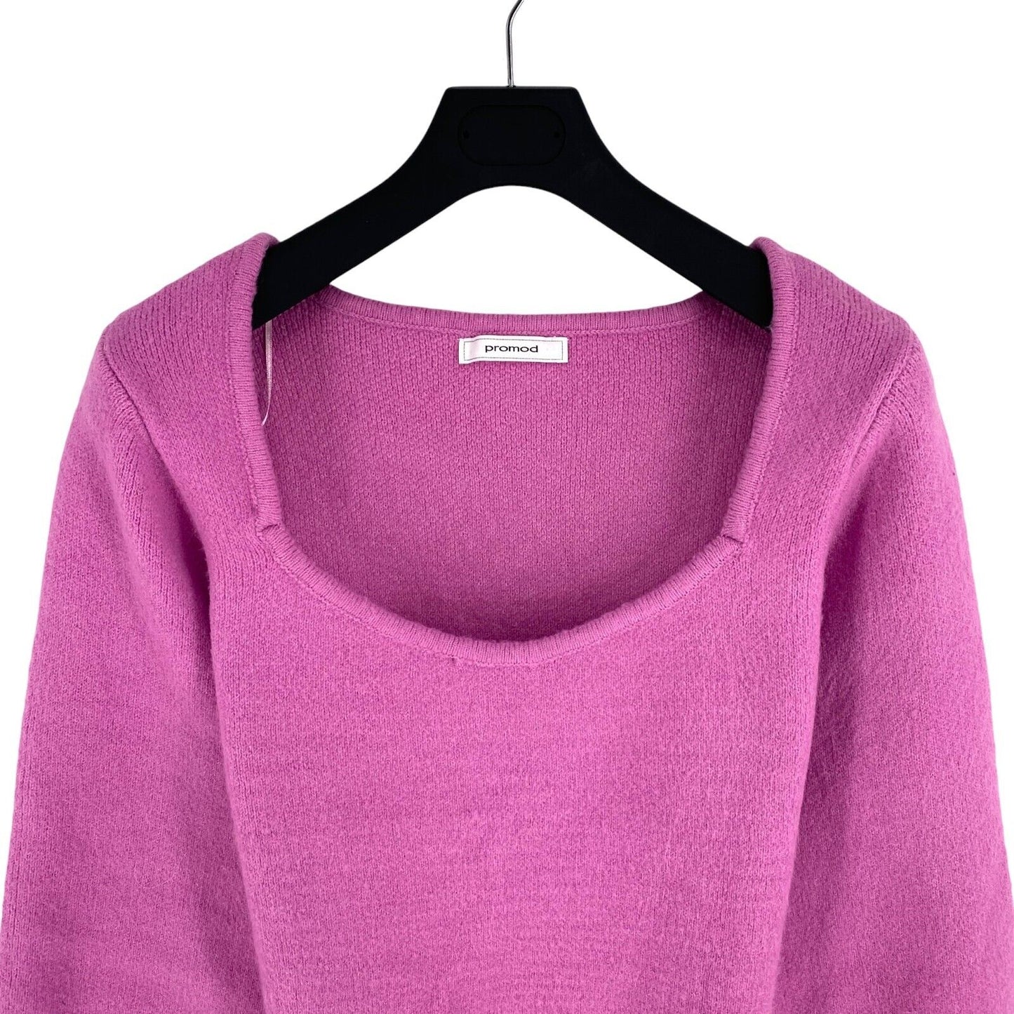 PROMOD Women Light Purple Scoop Neck Knitted Sweater Jumper Size XL