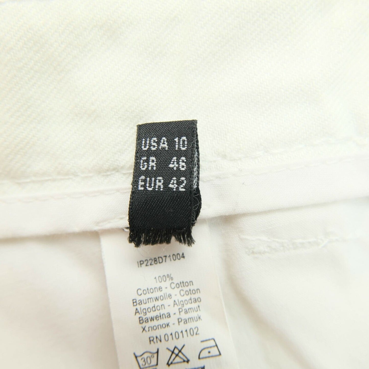 STEFANEL White Jeans Size EU 42 UK 12 US 10