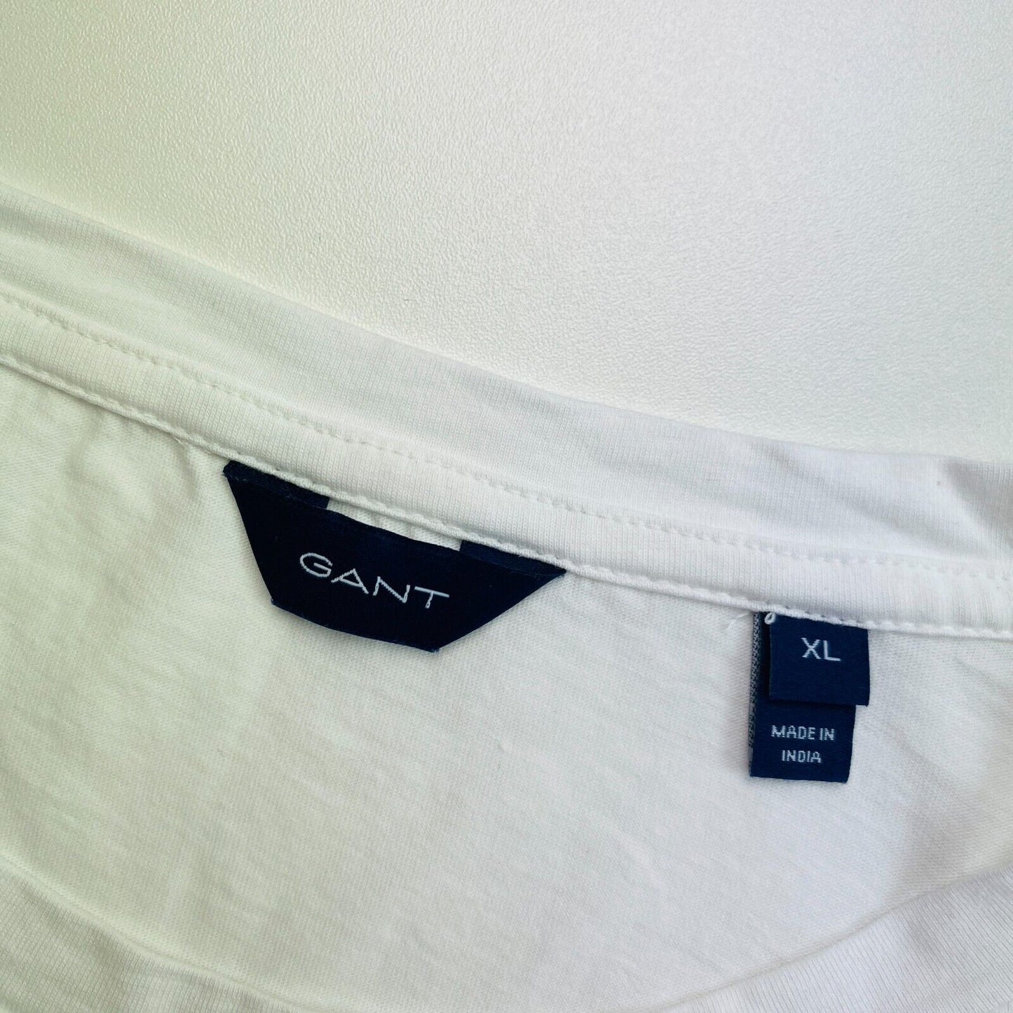 GANT White Crew Neck Short Sleeves T Shirt Size XL