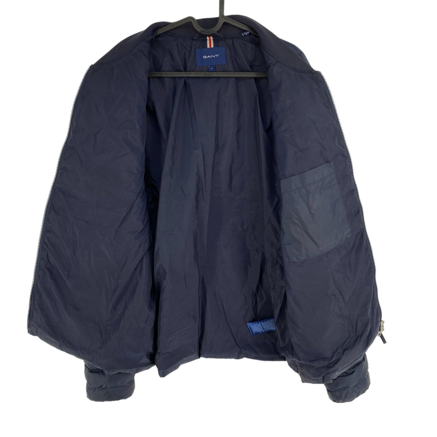 GANT Navy Blue Light Padded Bomber Jacket Size L