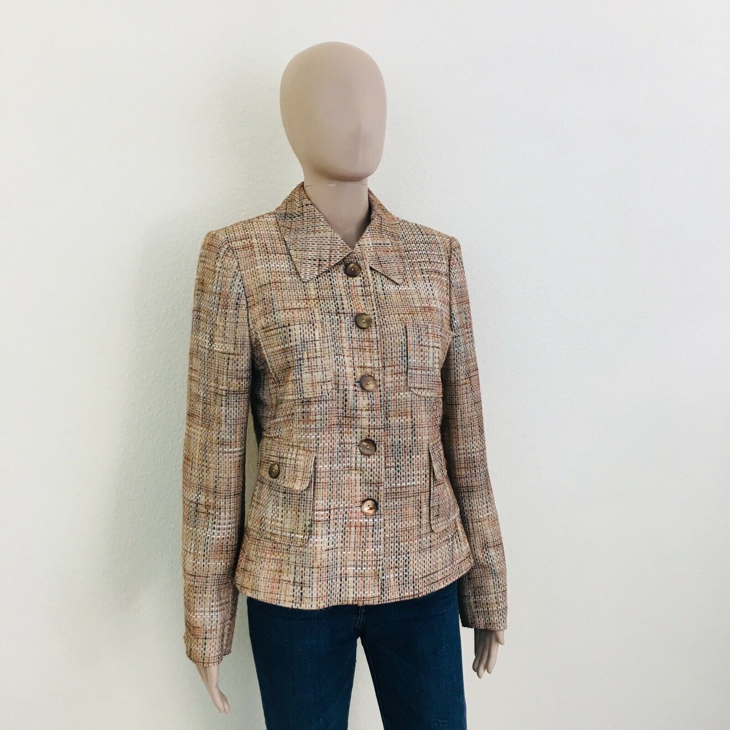 Ashley Brooke Designer Brown Jacket Blazer Size EUR 38 US 8 UK 10