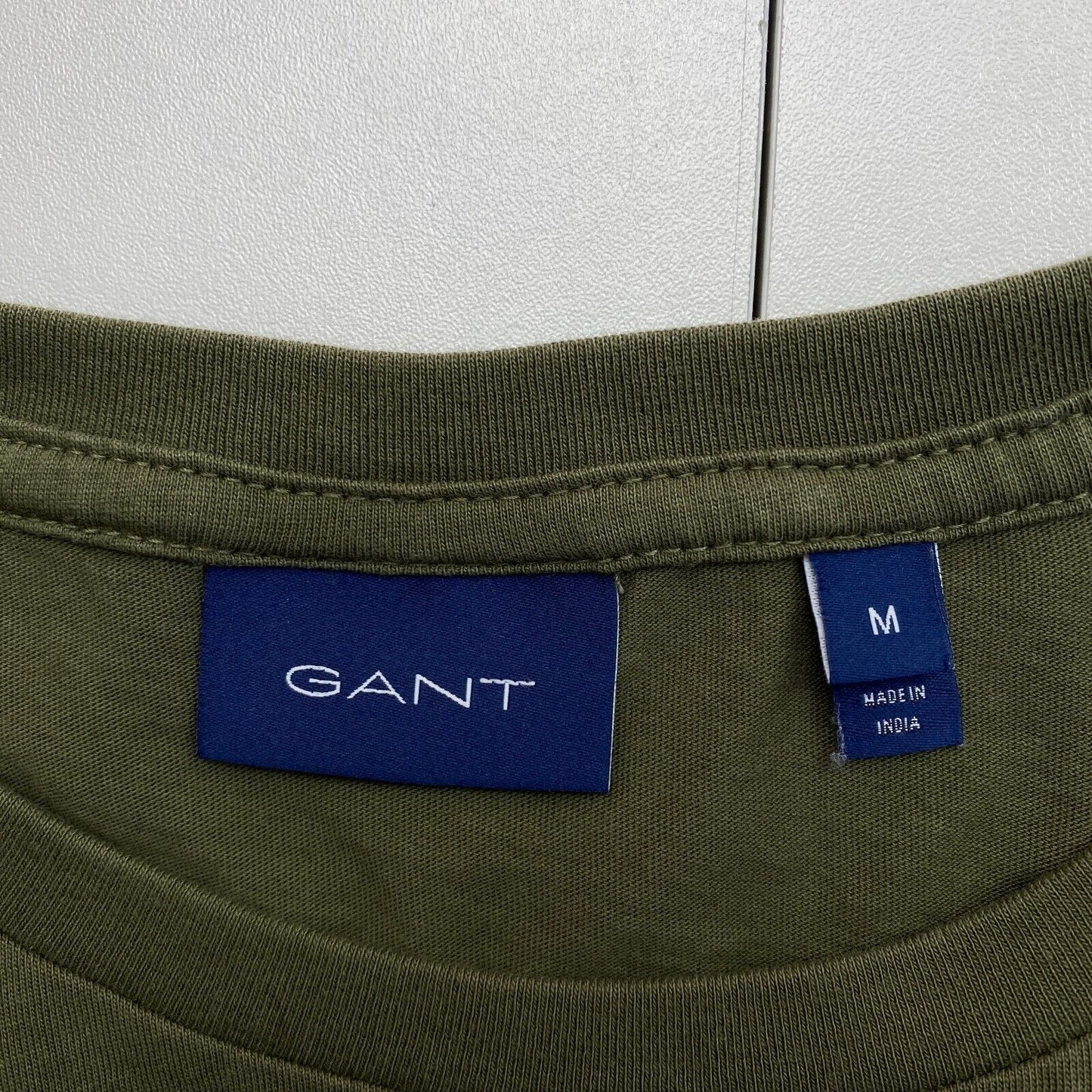 GANT Men Dark Green Original Crew Neck Short Sleeves T-Shirt Size M