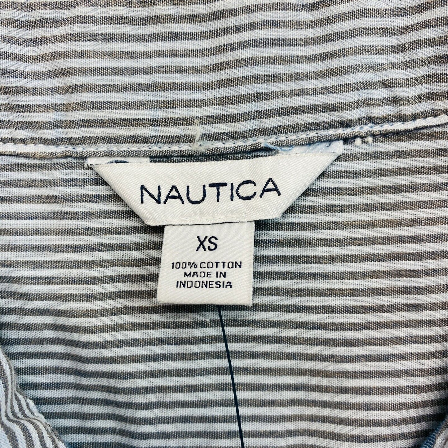 NAUTICA Blue Flared Sleeves Shirt Size XS