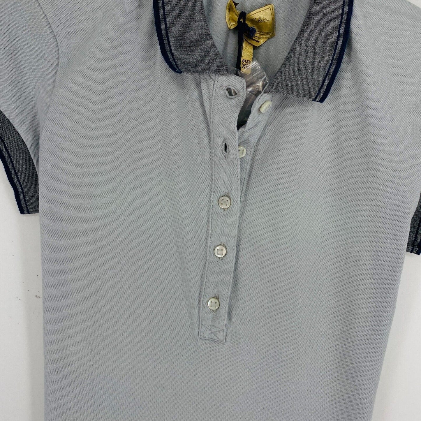 JACOB COHEN Women J229 Blueish Grey Polo Shirt Size XS