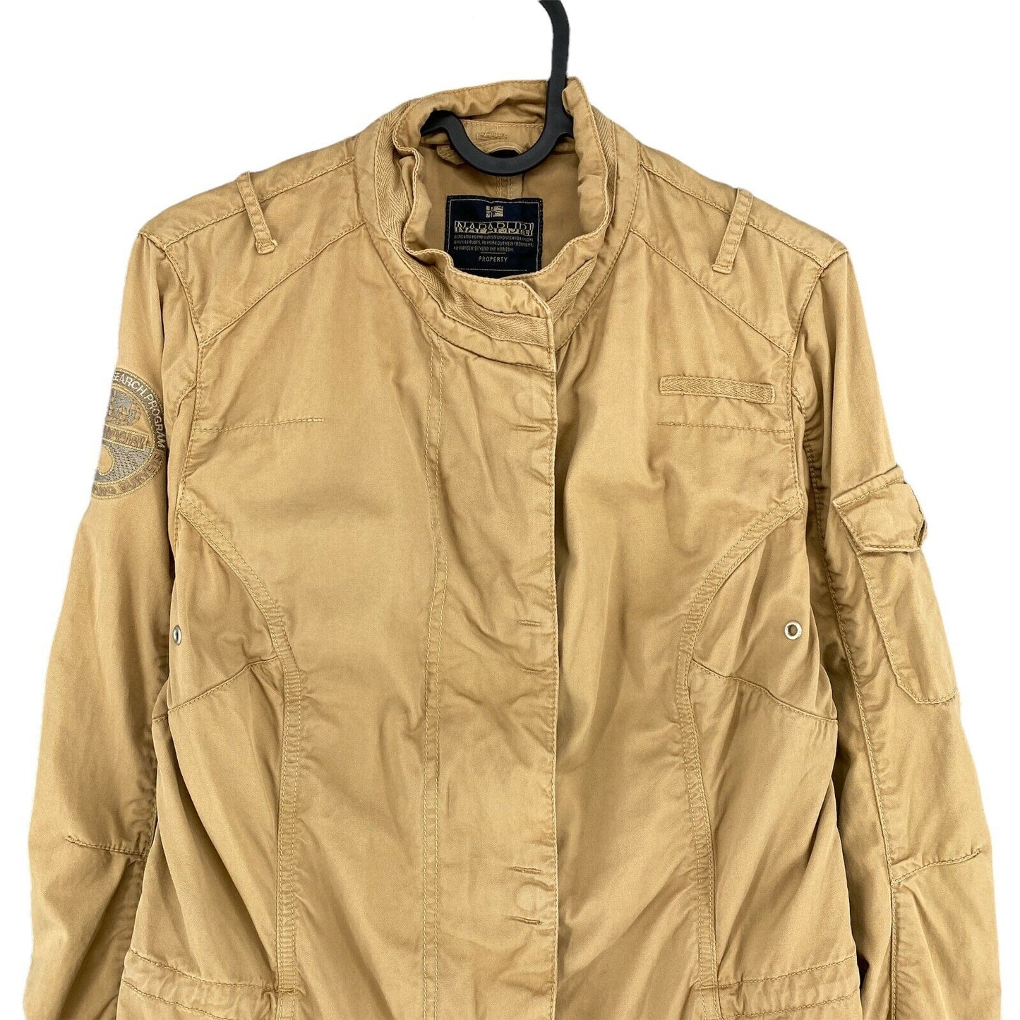 NAPAPIJRI Beige 100% Cotton Jacket Size M