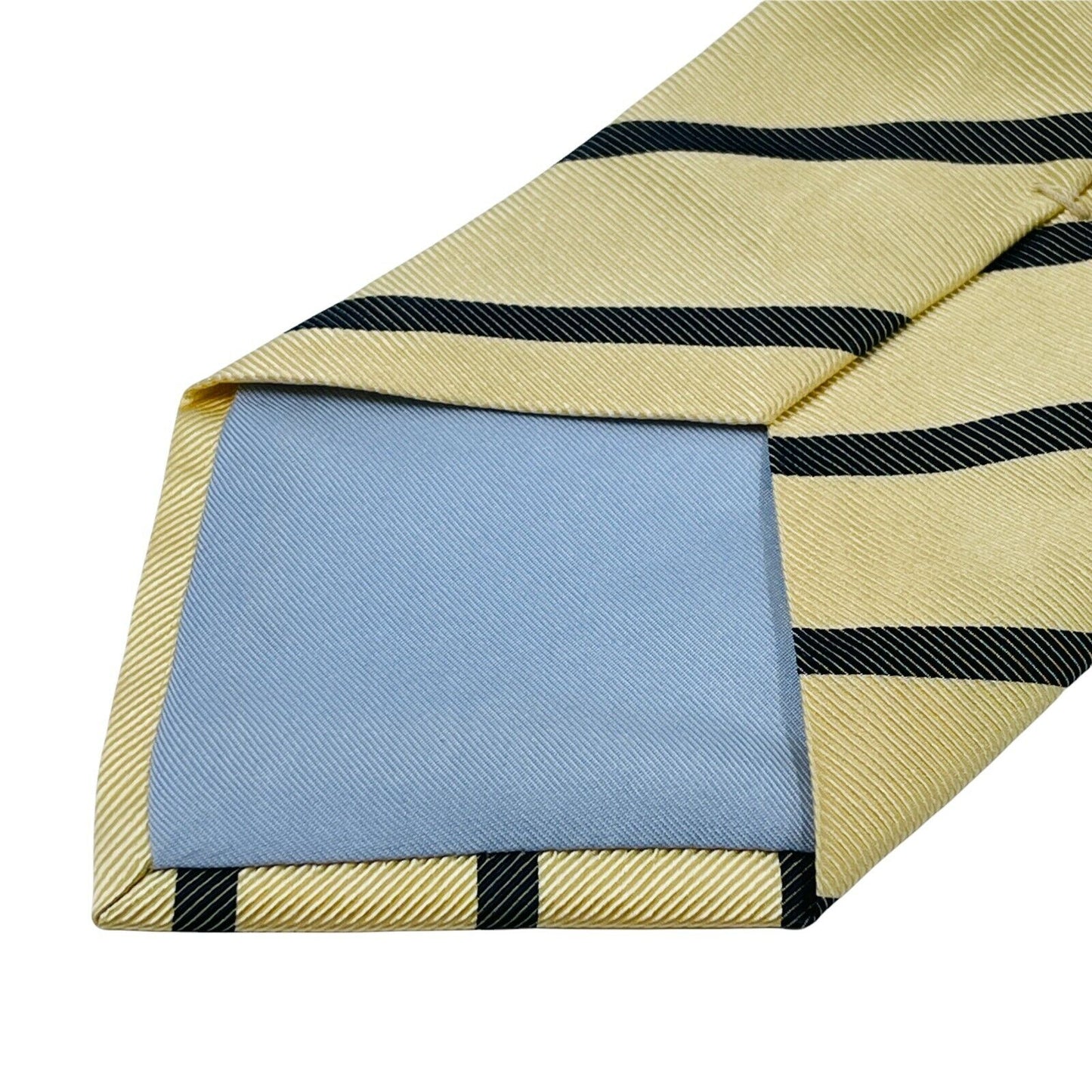 GANT Yellow Striped 100% Silk Hand Made Tie