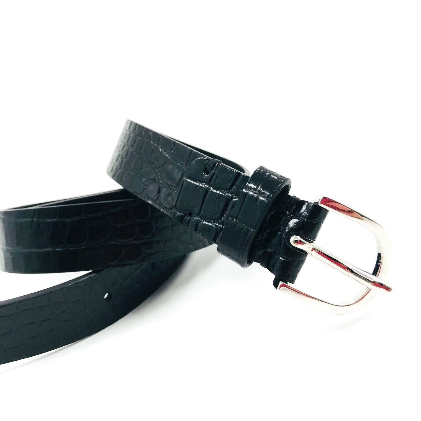 GANT Women's Black 100% Leather Belt Size 90 cm 36"