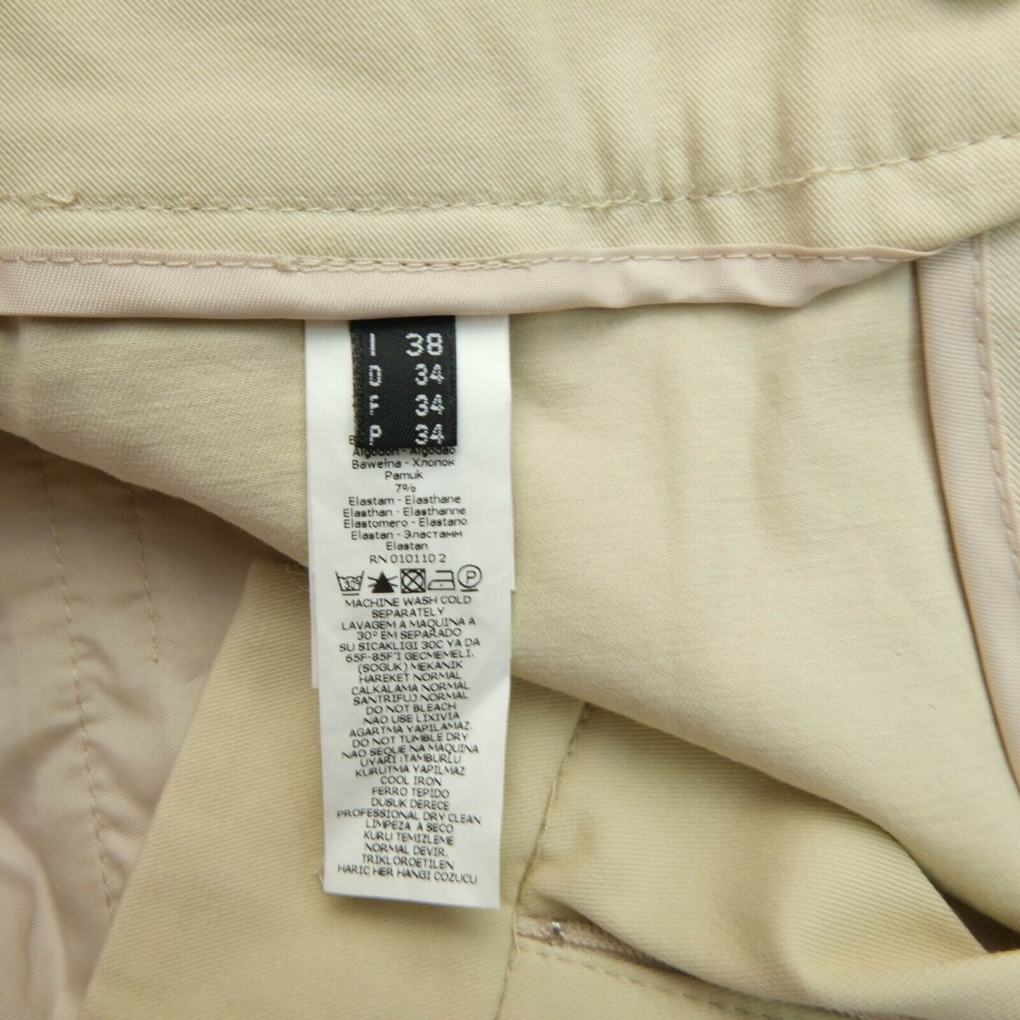 STEFANEL Light Brown Chino Shorts Size EU 34 UK 4 US 2