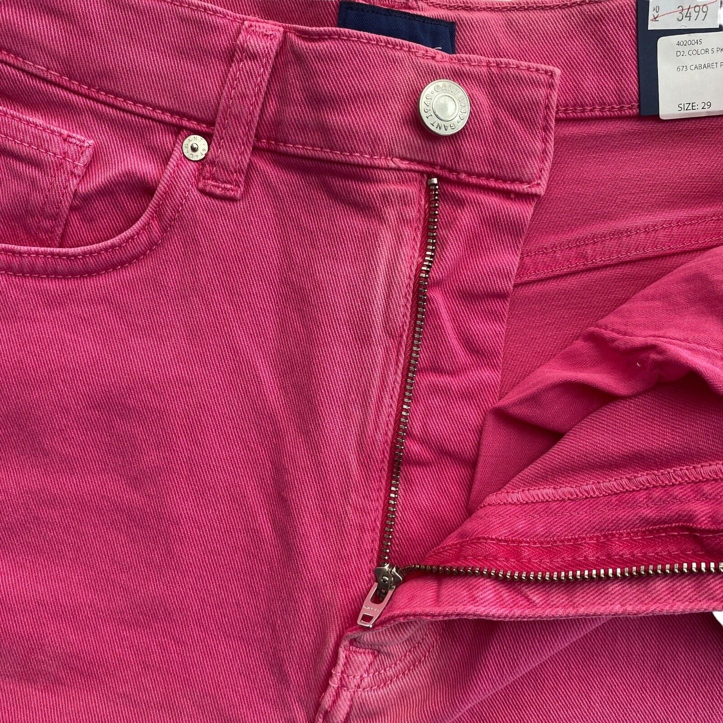 GANT Pink Color 5 PKT Denim Shorts Size W29