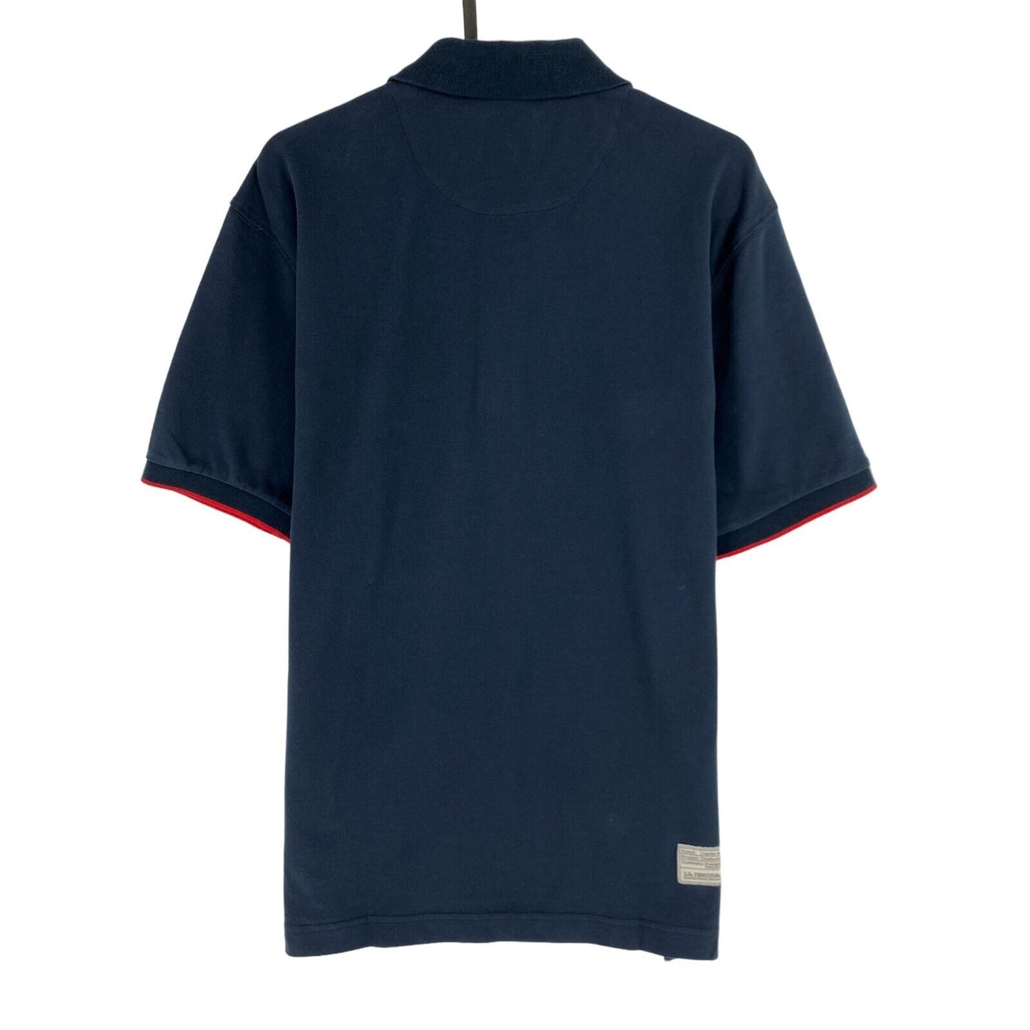 LA MARTINA Polo Bleu Marine Piquet Stretch Manches Courtes Taille L