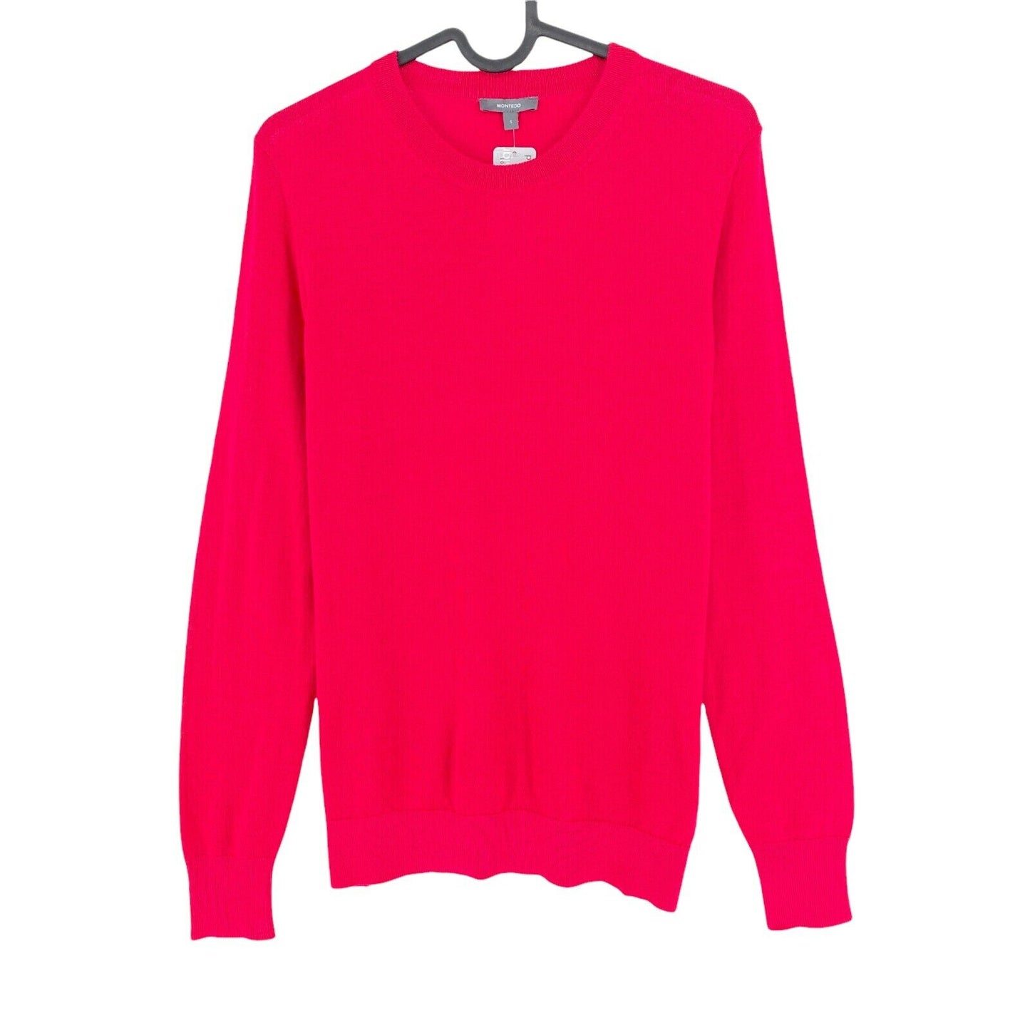 MONTEGO Rose Crew Neck Wool Blend Pull Jumper Taille S