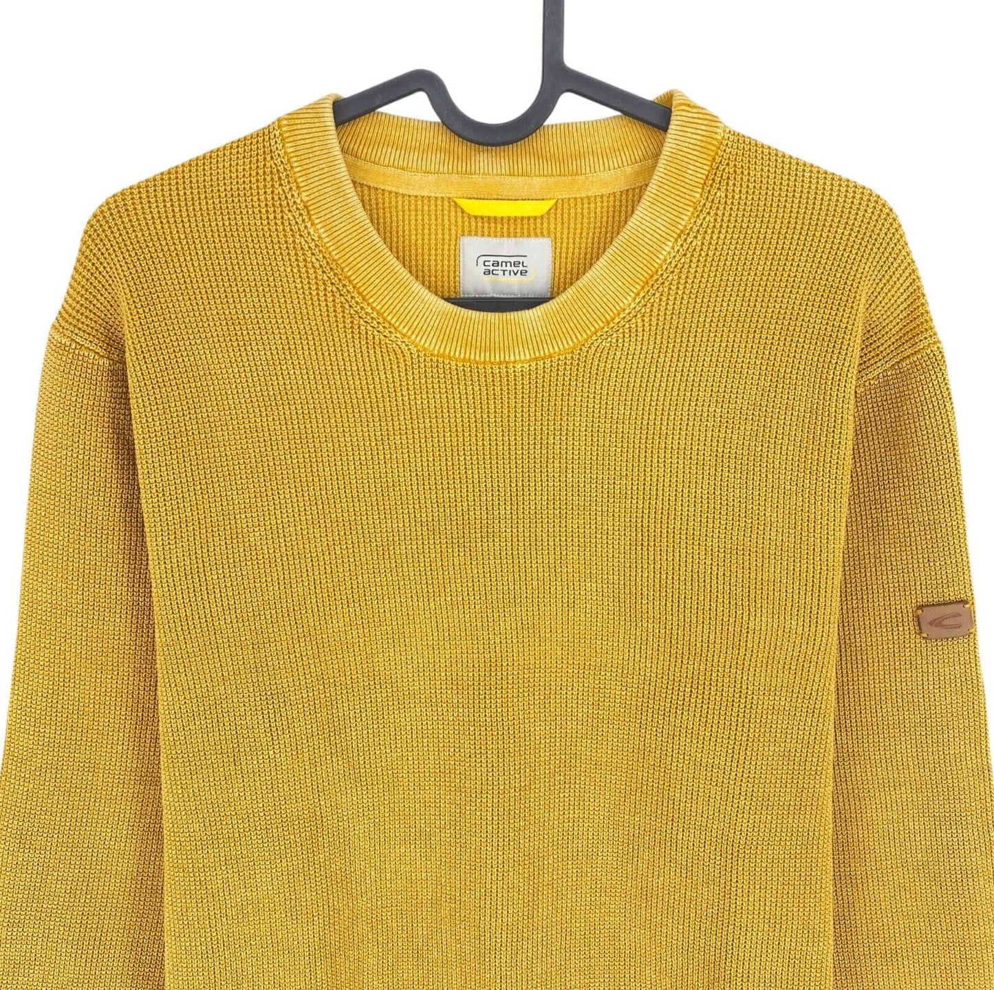 Camel Active Men Yellow Crew Neck Sweater Jumper Size M