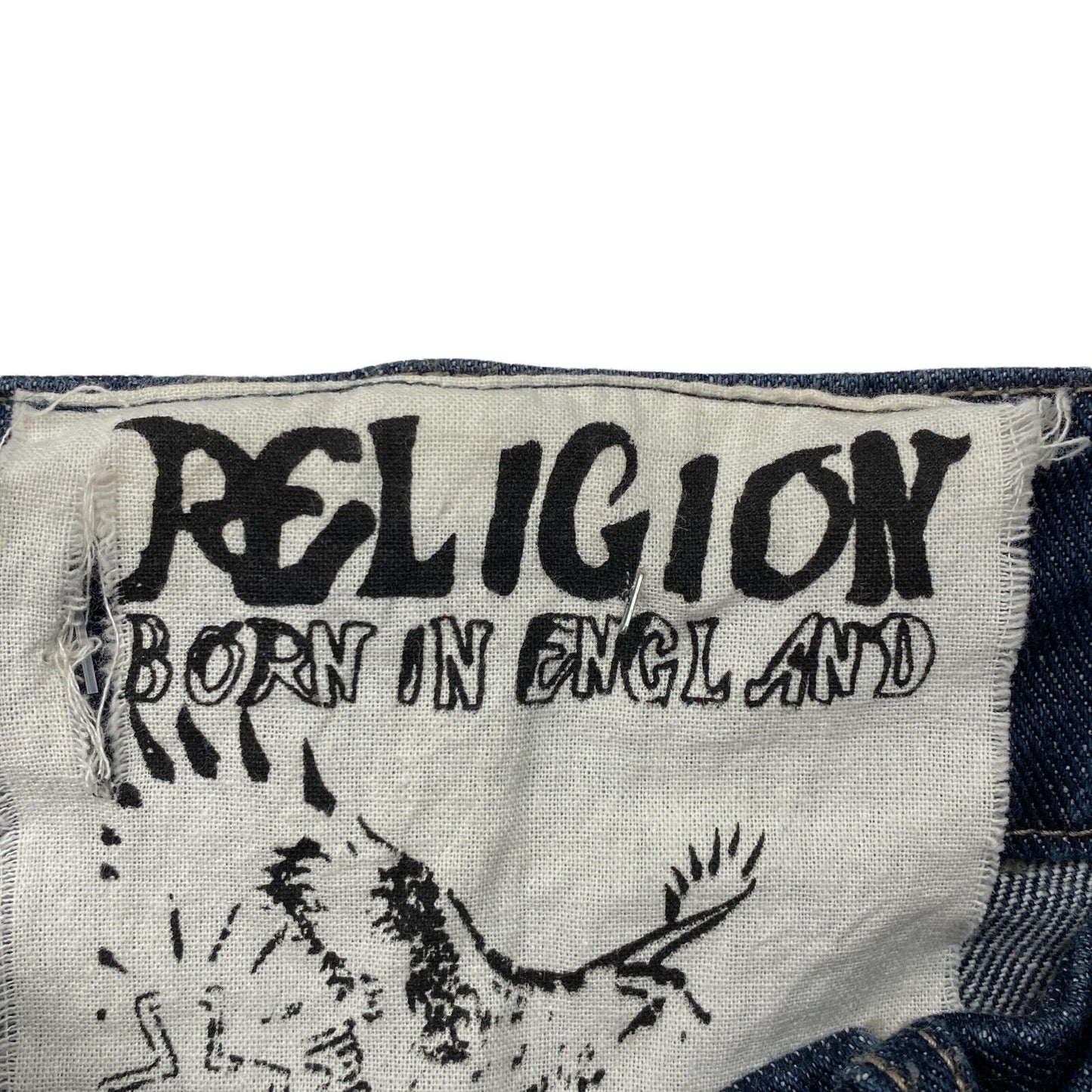 RELIGION Navy Blue Denim Jeans Size W28 L30