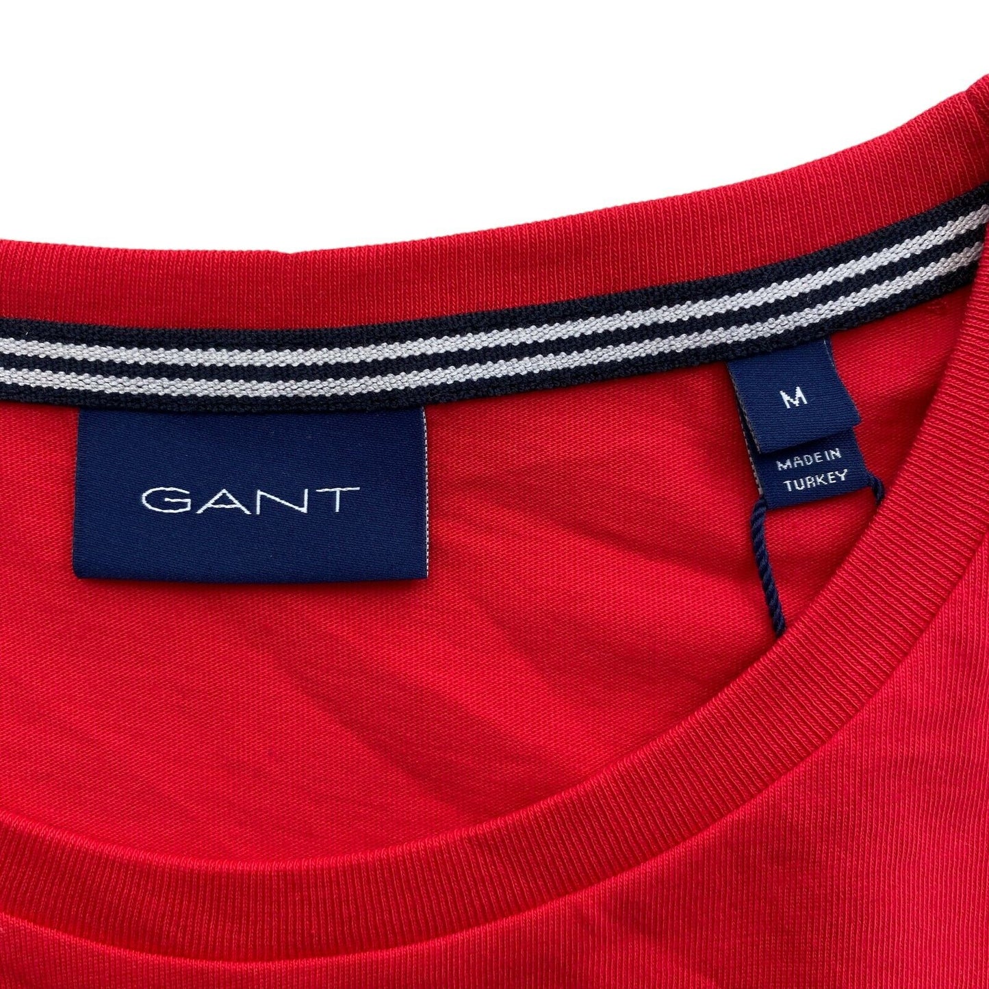 GANT T-shirt à col rond avec logo rouge taille M